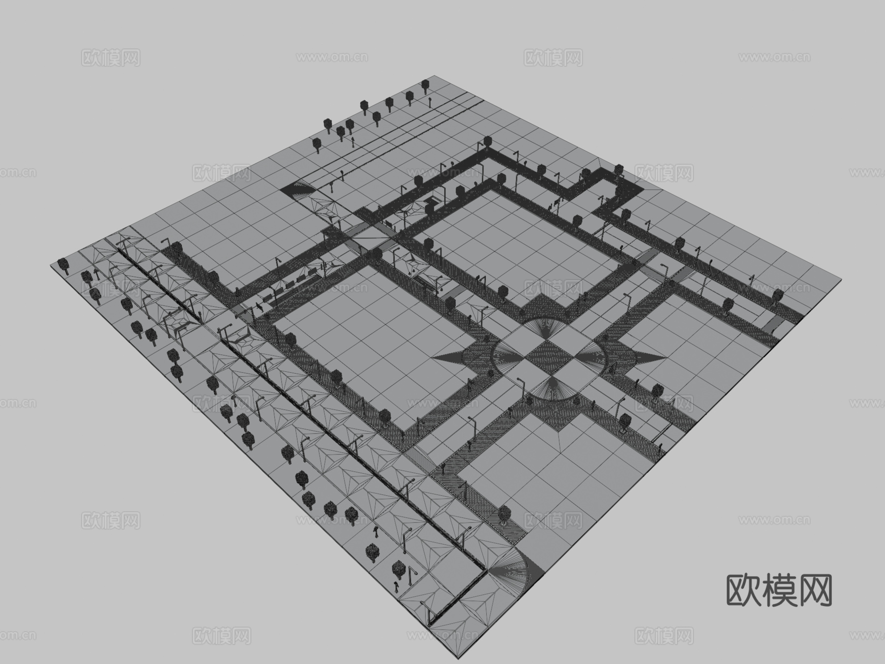 道路 标志3d模型