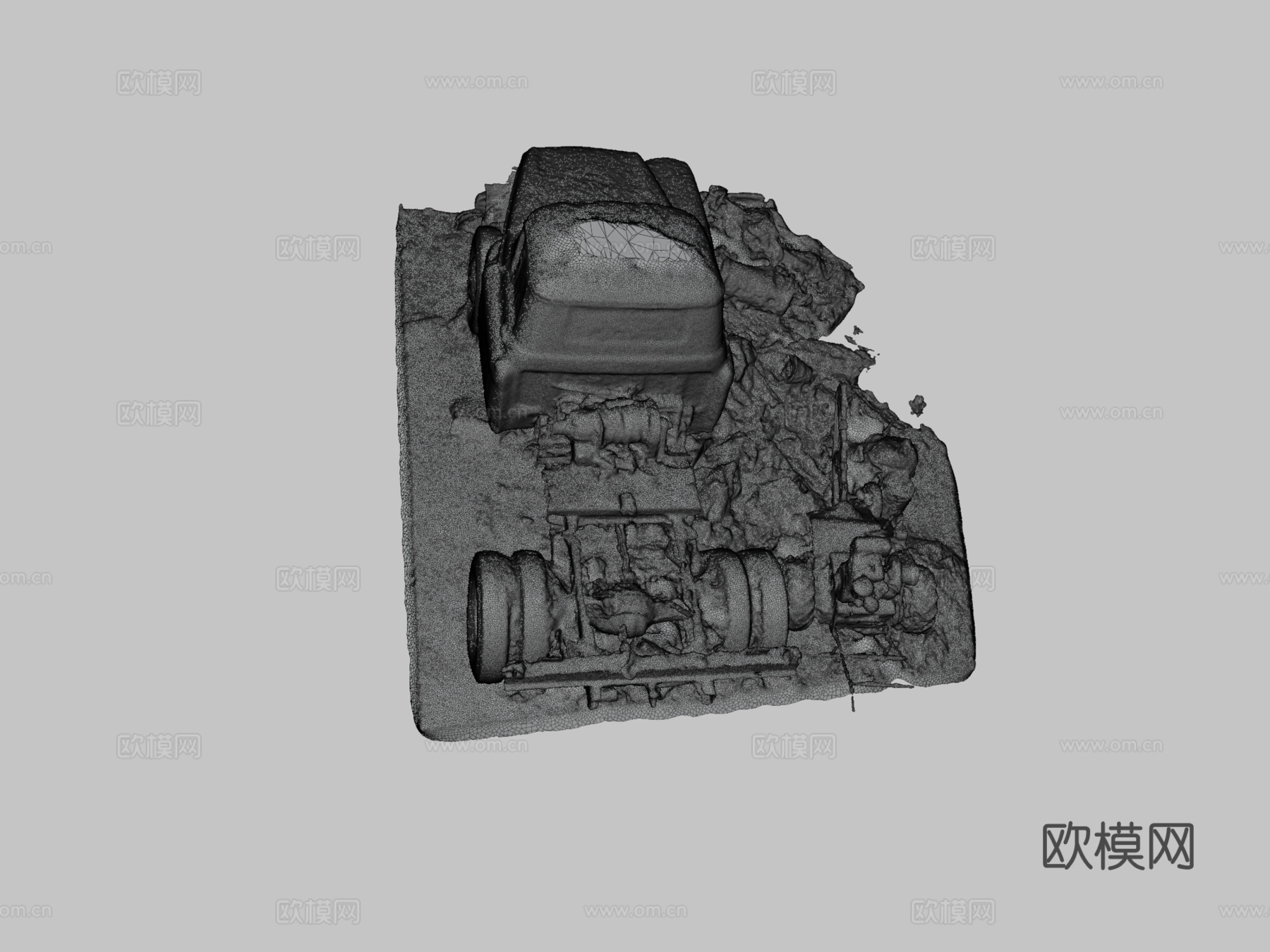 谷仓卡车3d模型