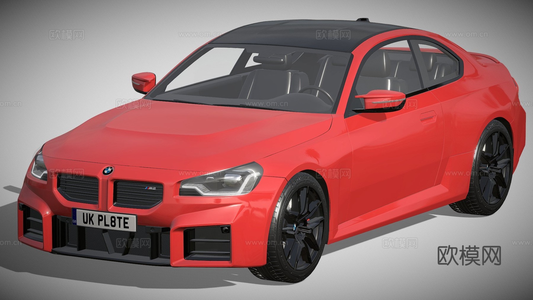 宝马M2汽车3d模型下载（渲染图1）