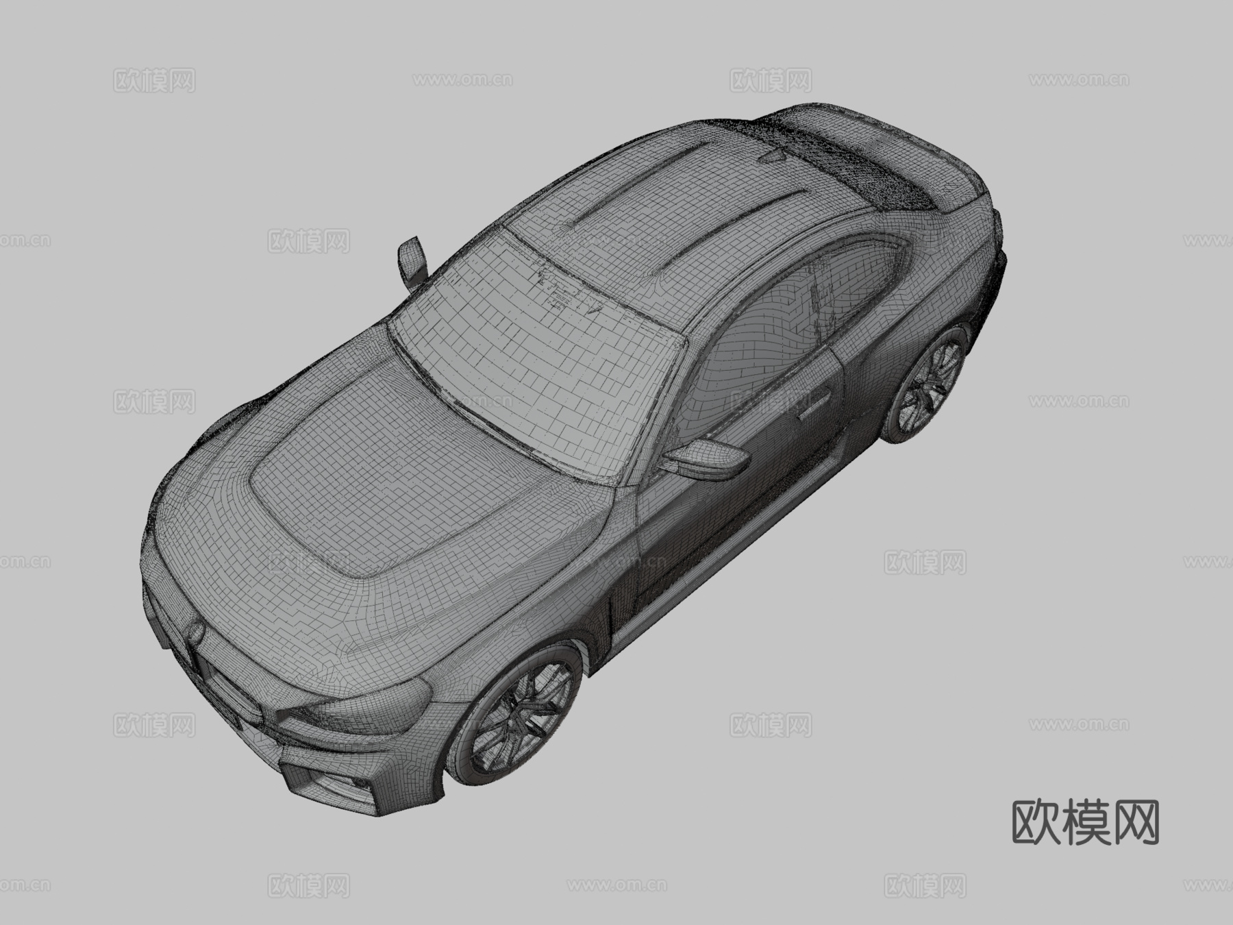 宝马M2汽车3d模型下载（渲染图3）