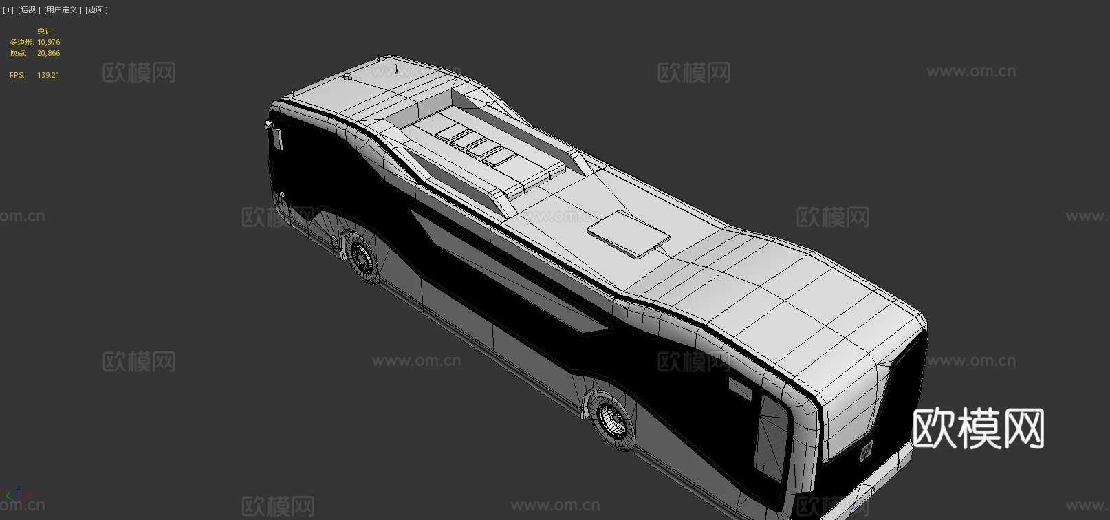 奔驰未来巴士3d模型