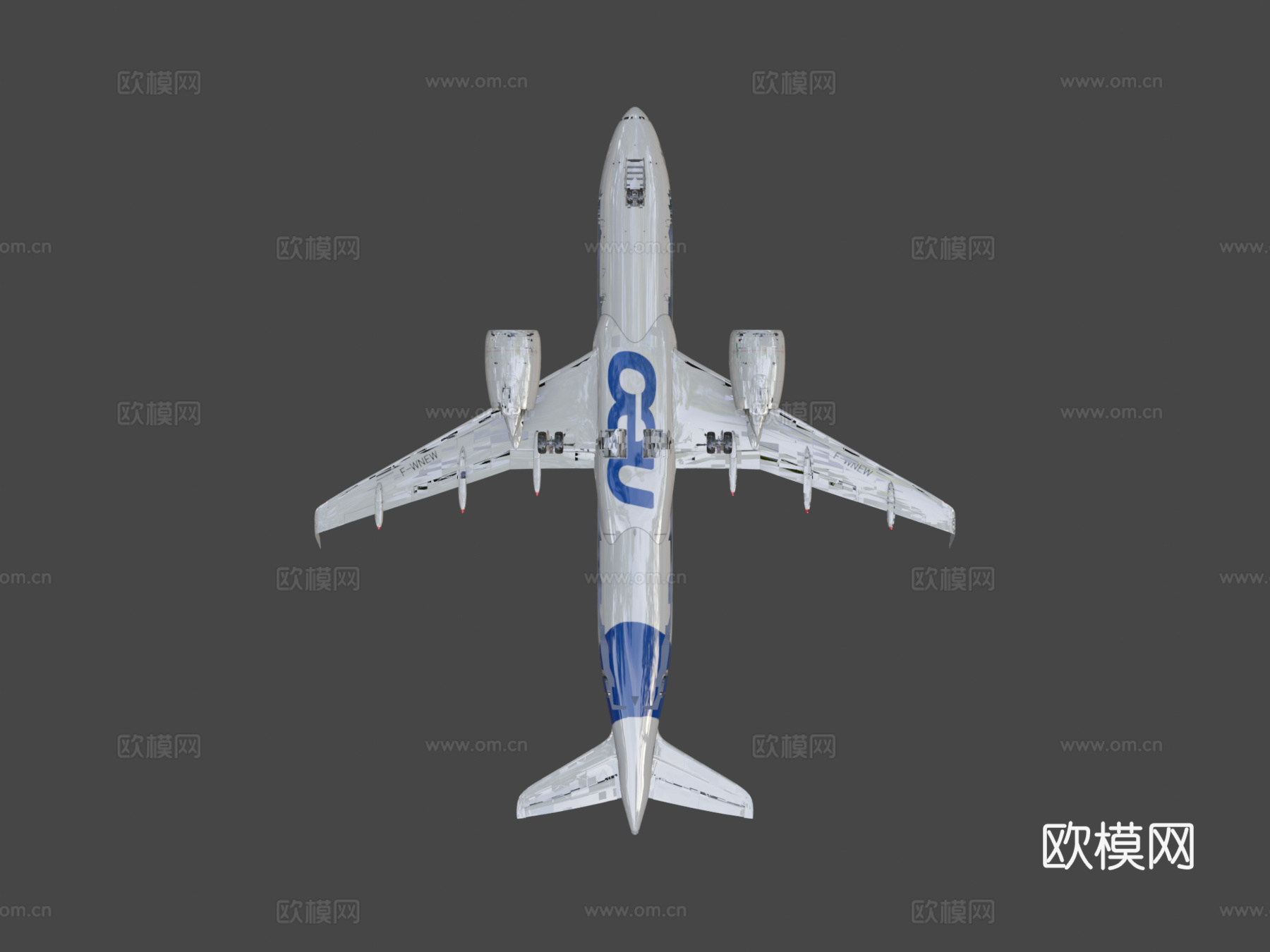 空中客机 飞机3d模型