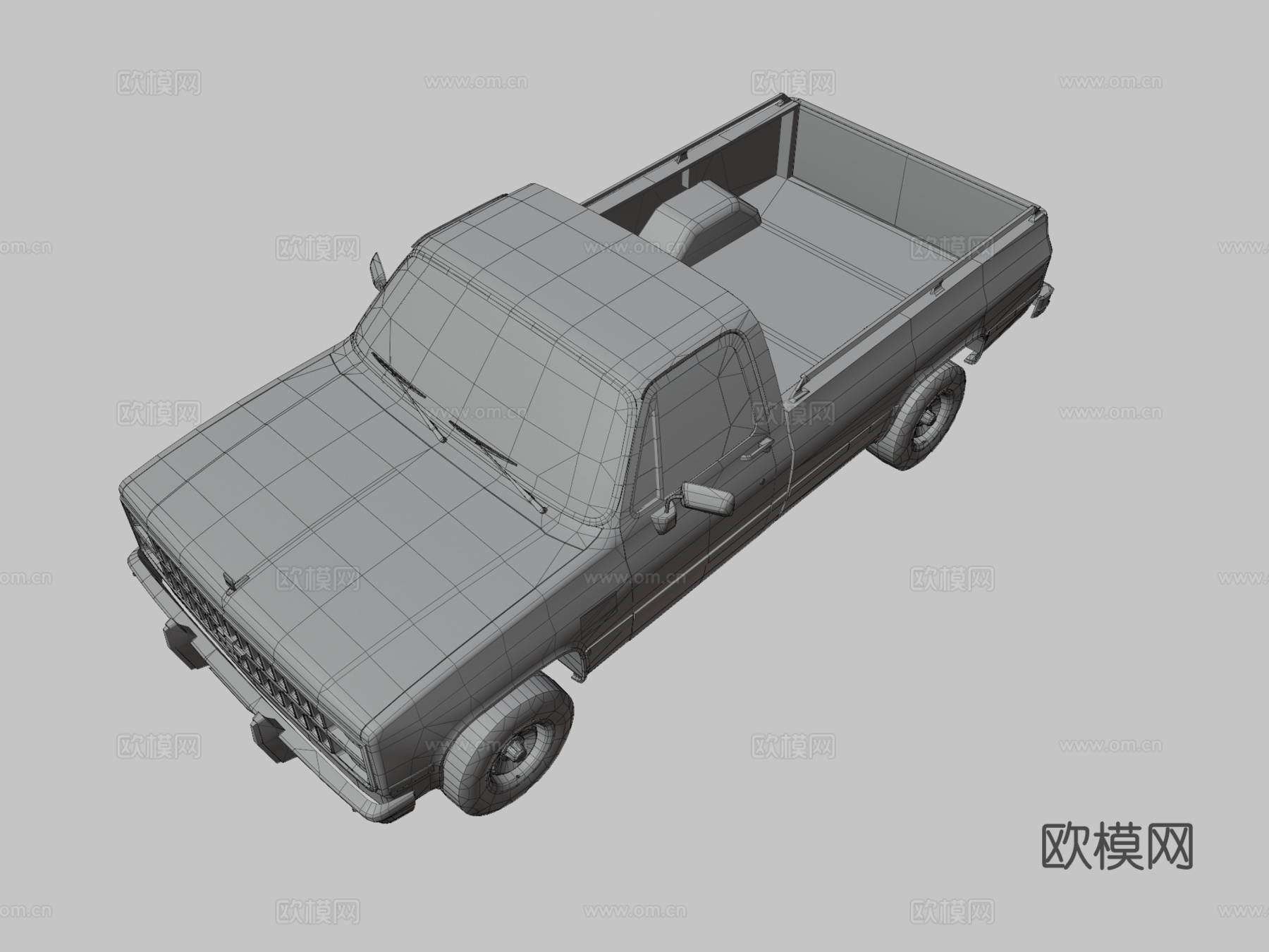 雪佛兰皮卡车3d模型