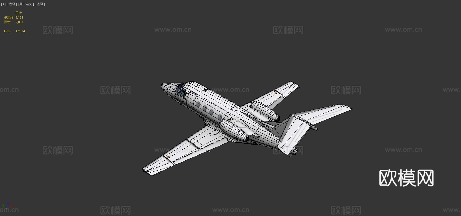 巴航飞机3d模型