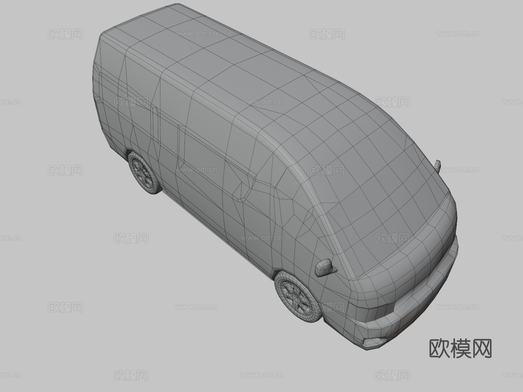 丰田汽车 面包车3d模型