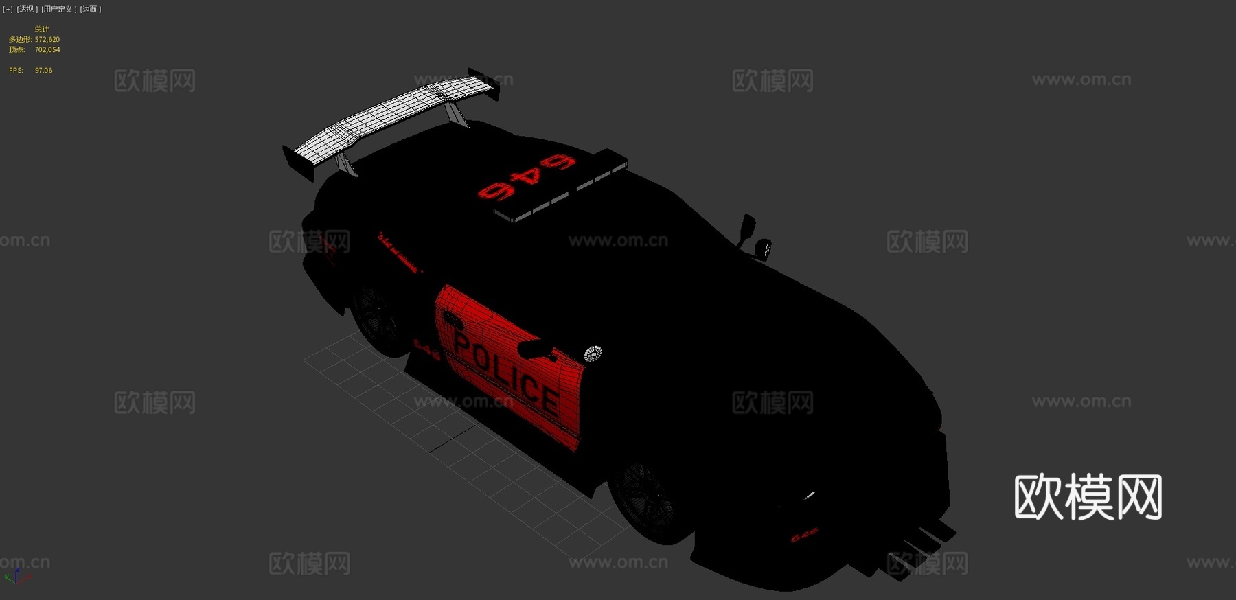 SX警车3d模型