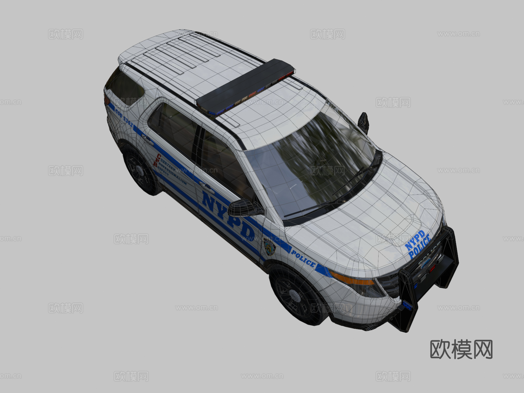 纽约警车3d模型