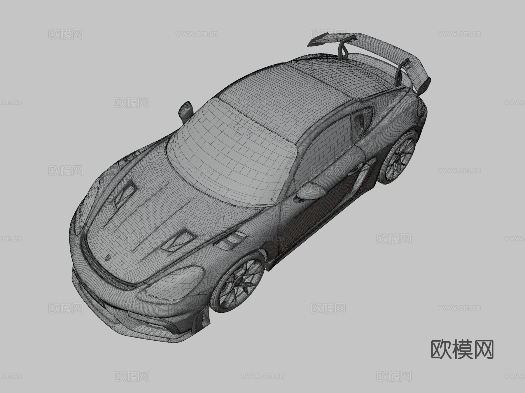 保时捷跑车3d模型