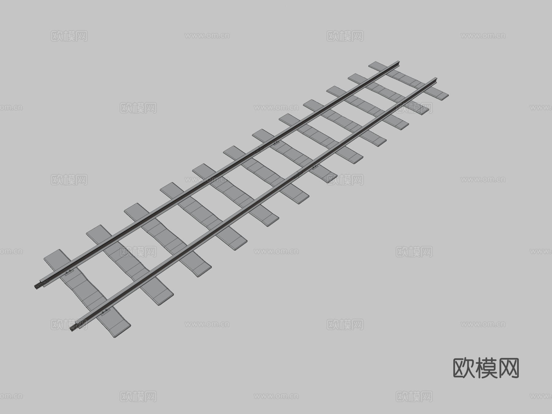 火车轨道3d模型