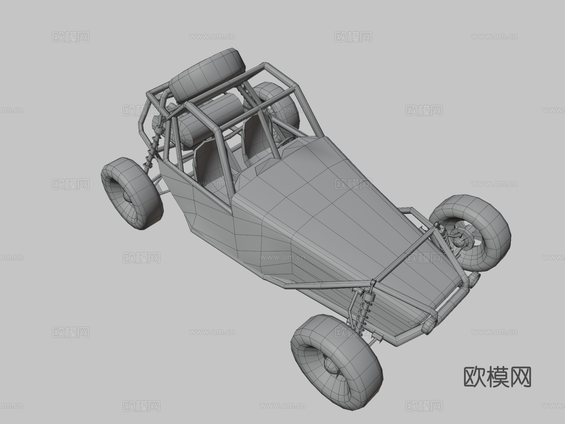 沙地越野车3d模型