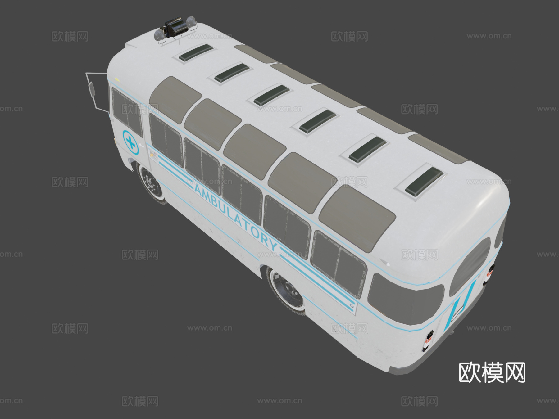 医疗救护车3d模型