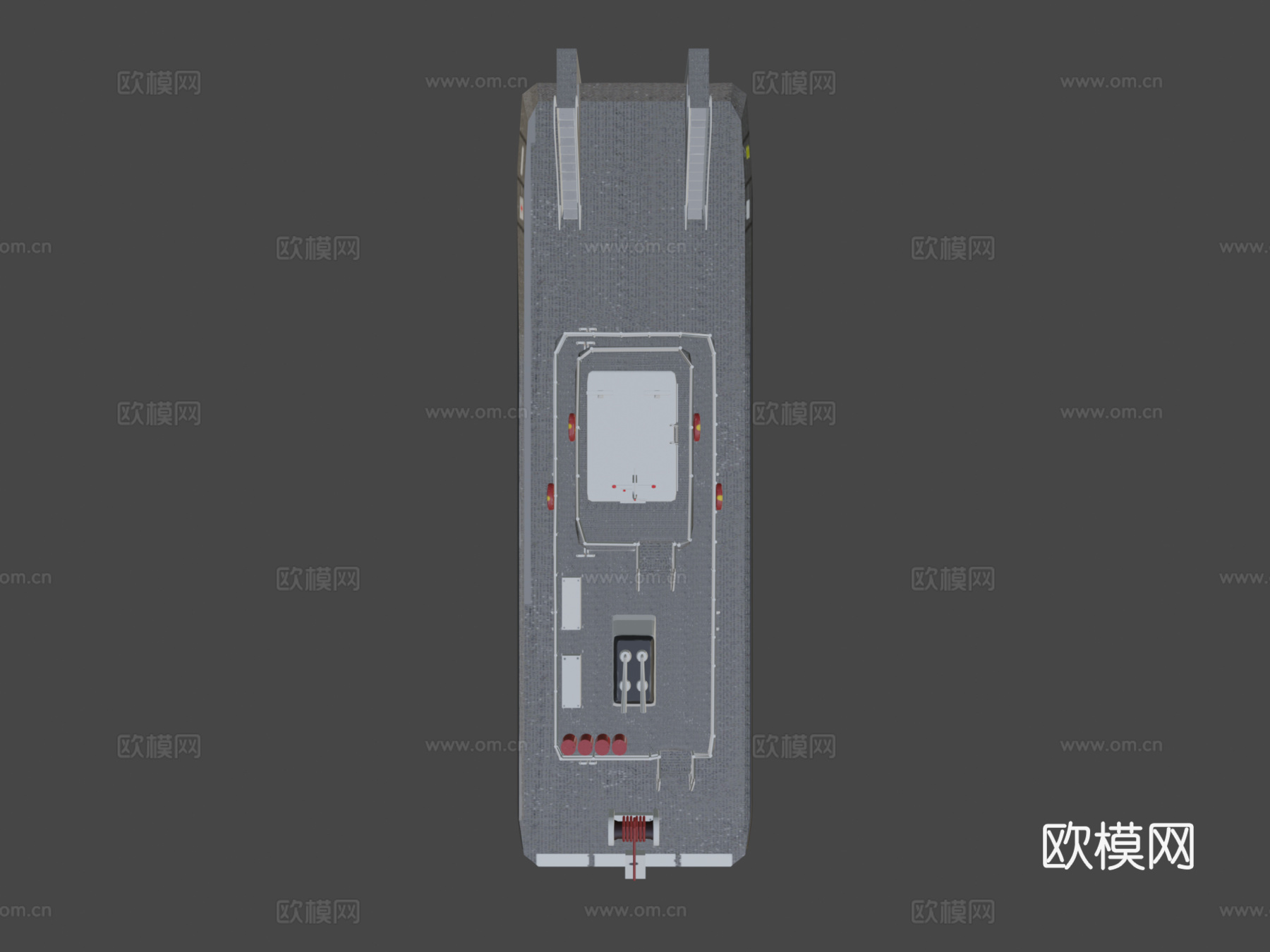 推船渡轮3d模型