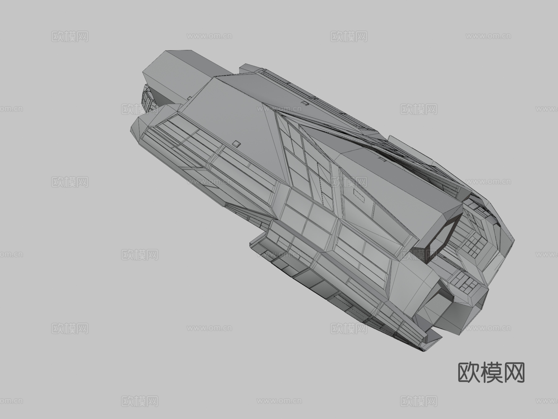 运输飞船3d模型