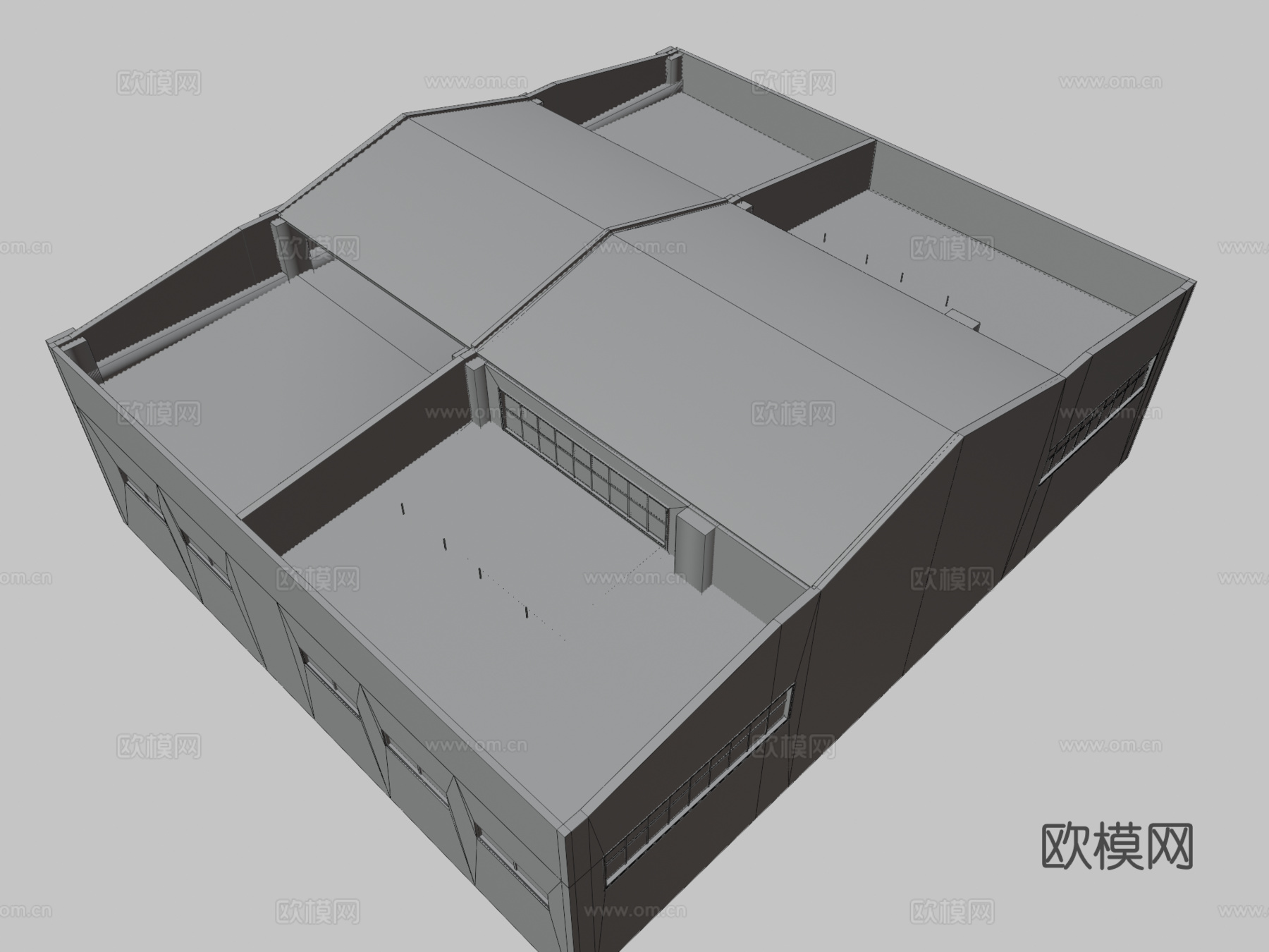 车库 仓库3d模型