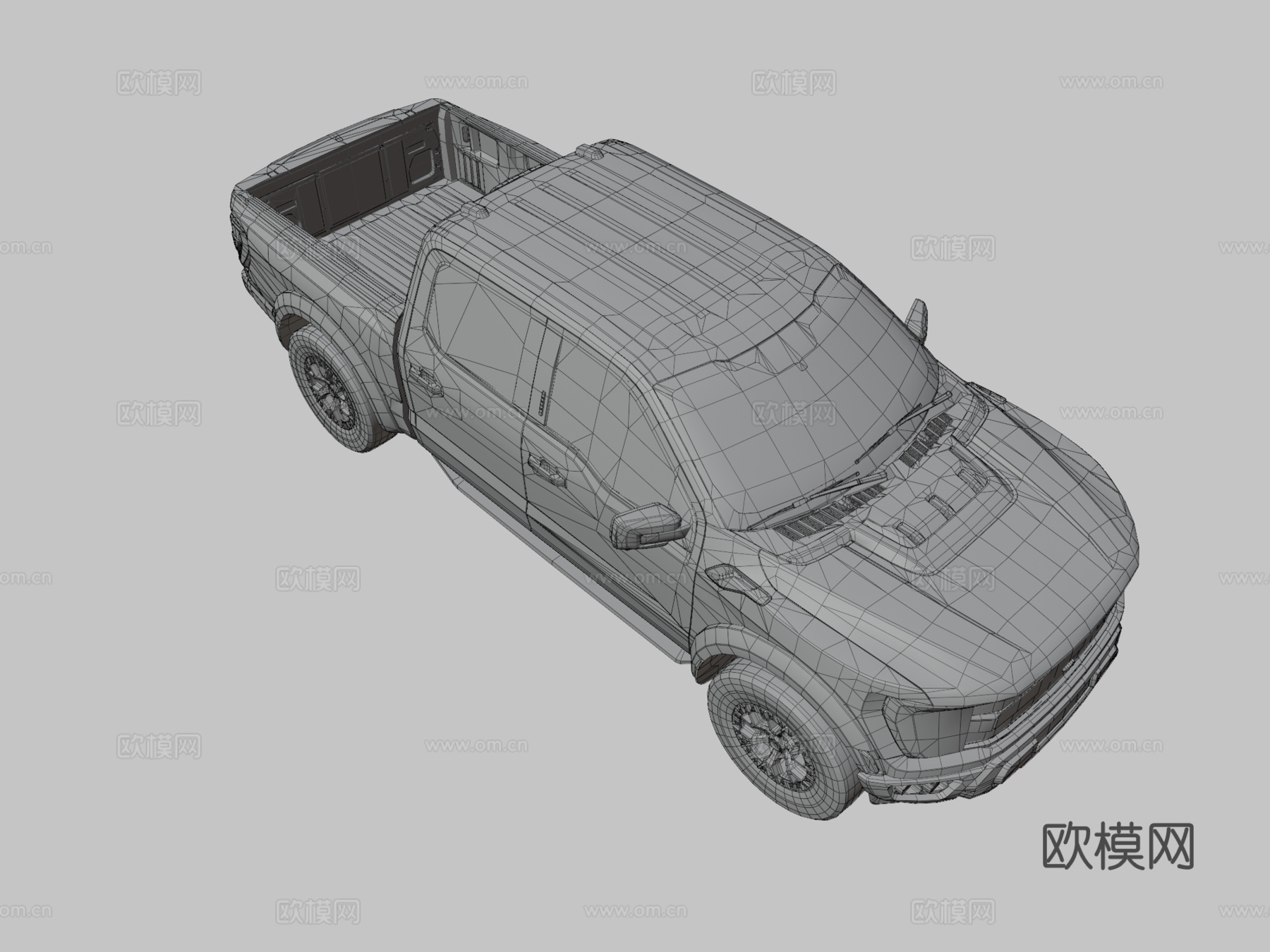 福特皮卡车3d模型