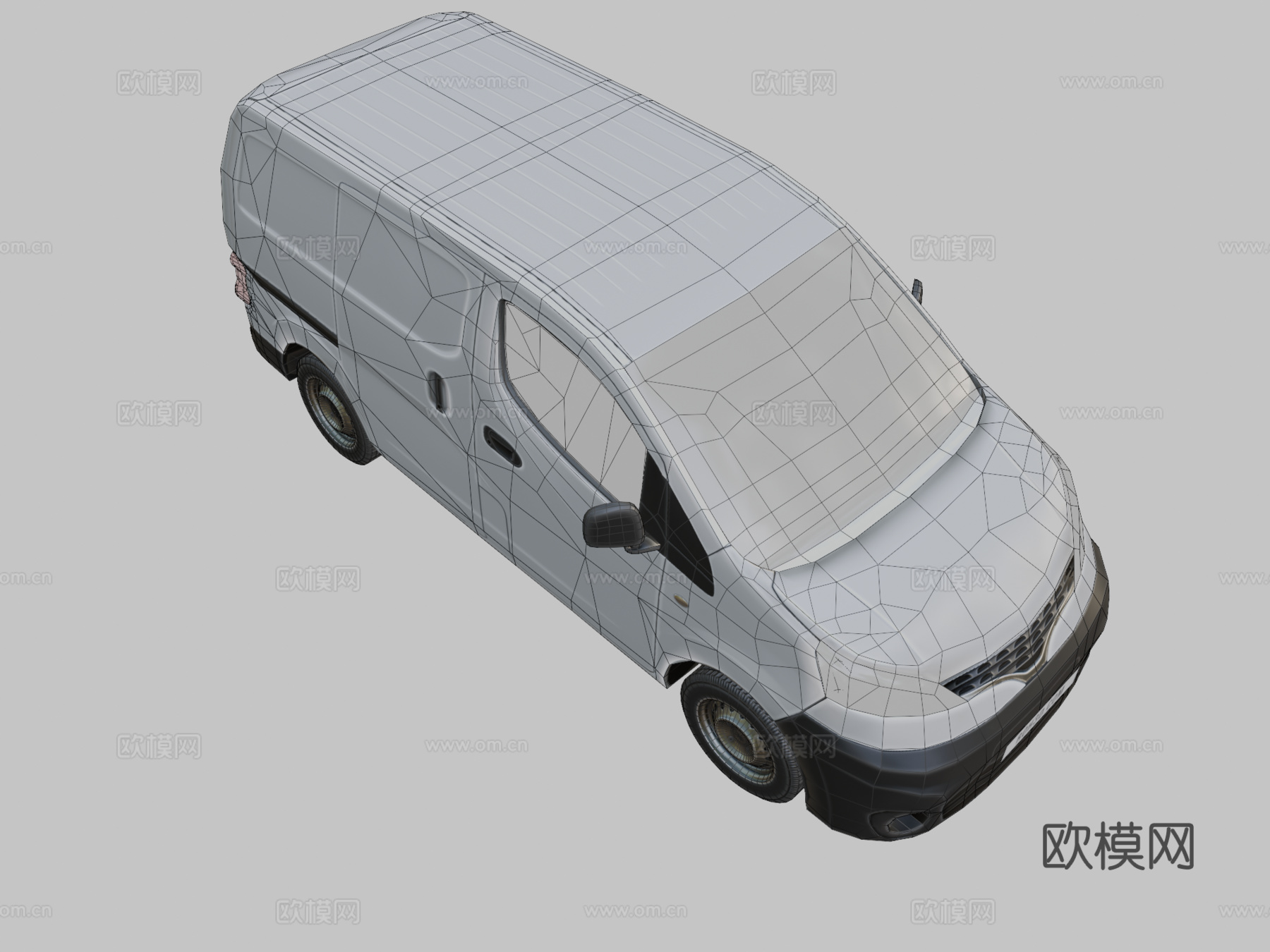 日产面包车3d模型