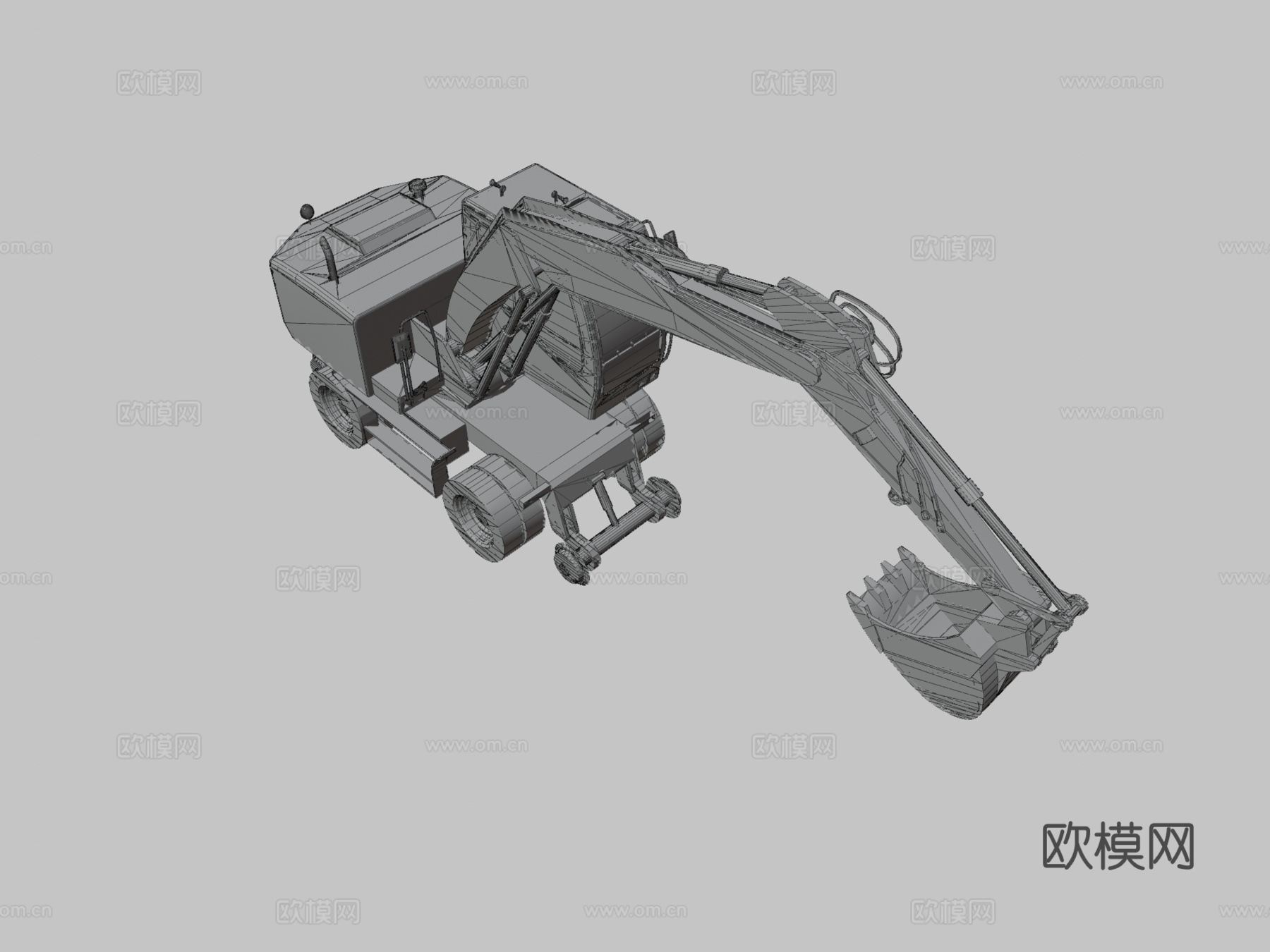 挖掘机3d模型