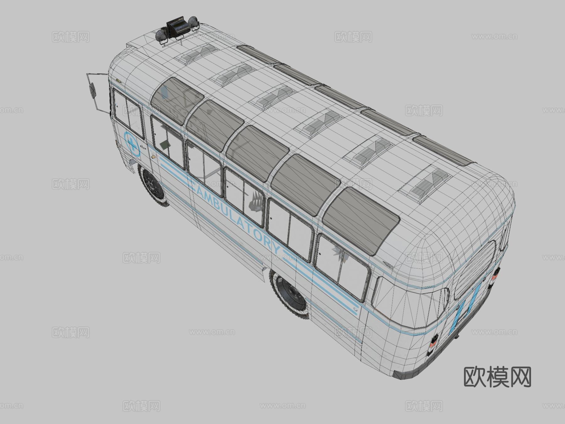 医疗救护车3d模型