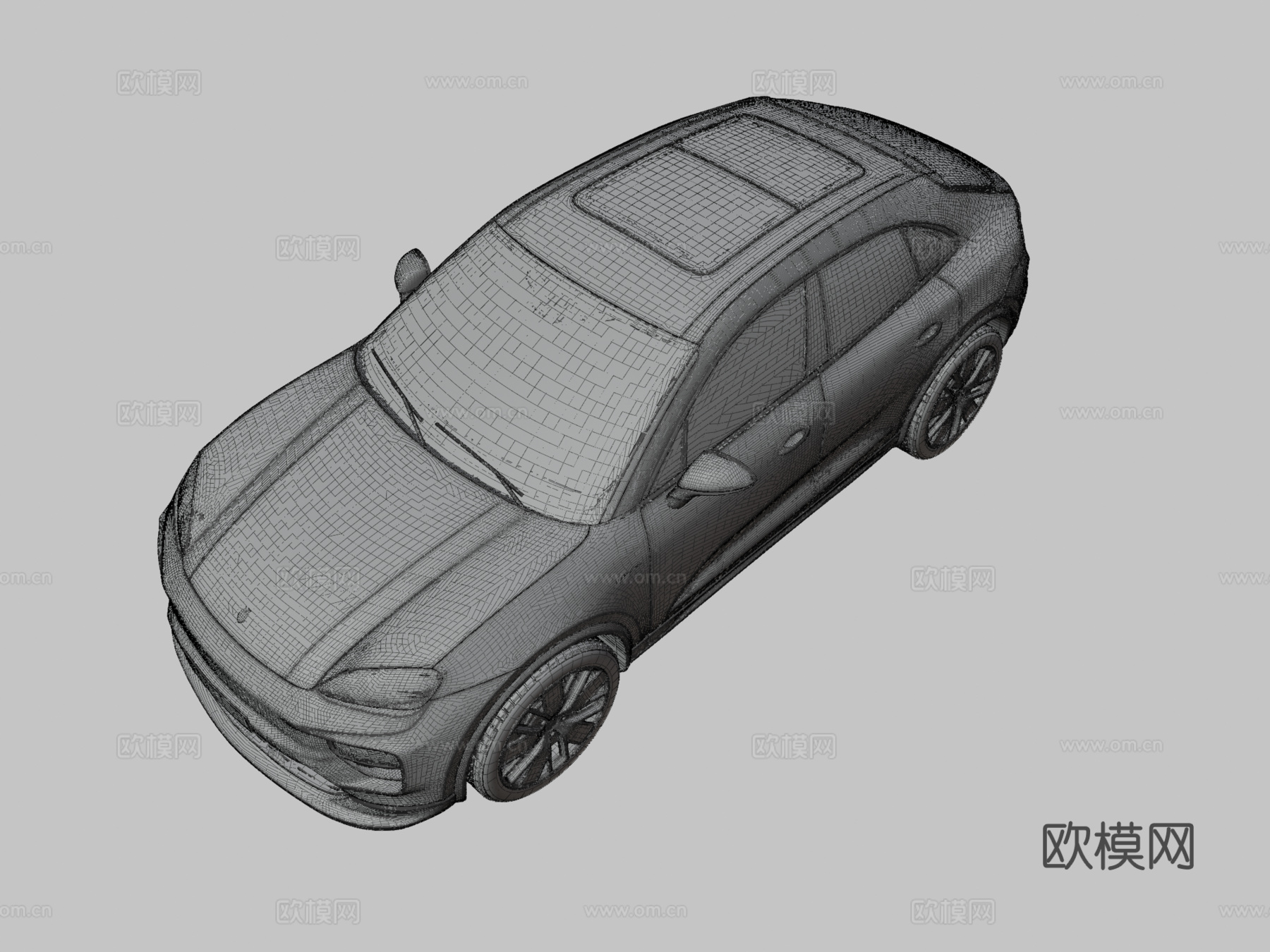 保时捷轿车3d模型