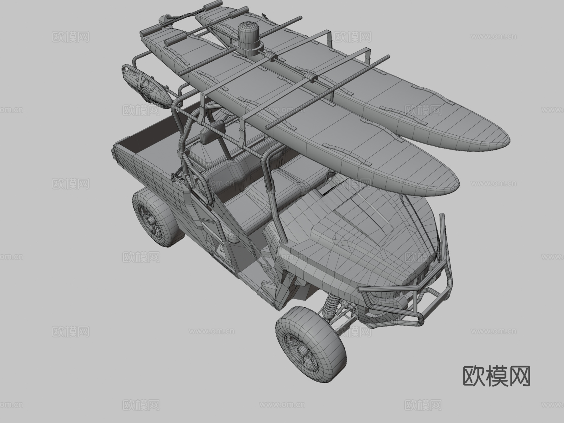 越野救生车3d模型