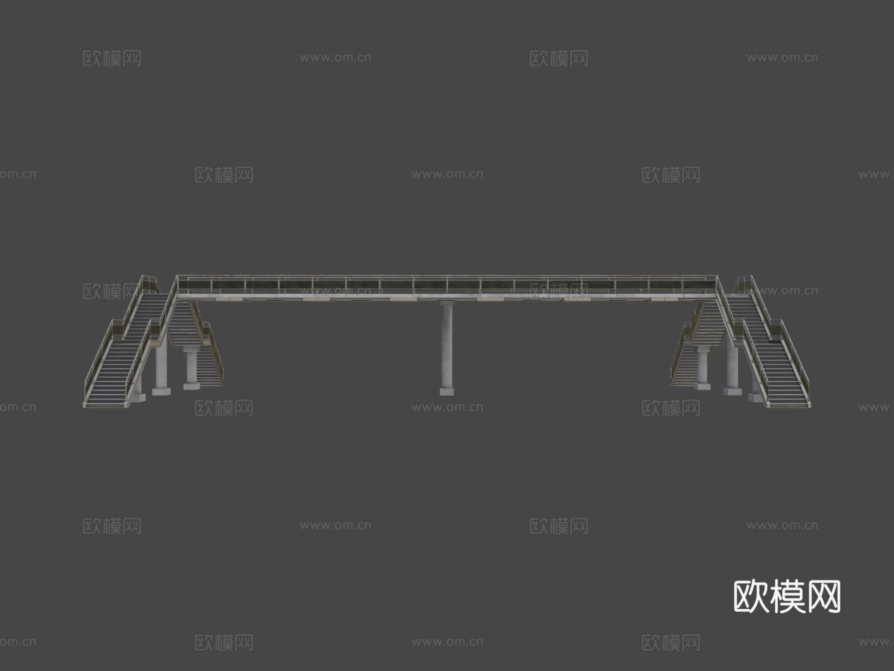 高速公路立交桥 人行天桥3d模型