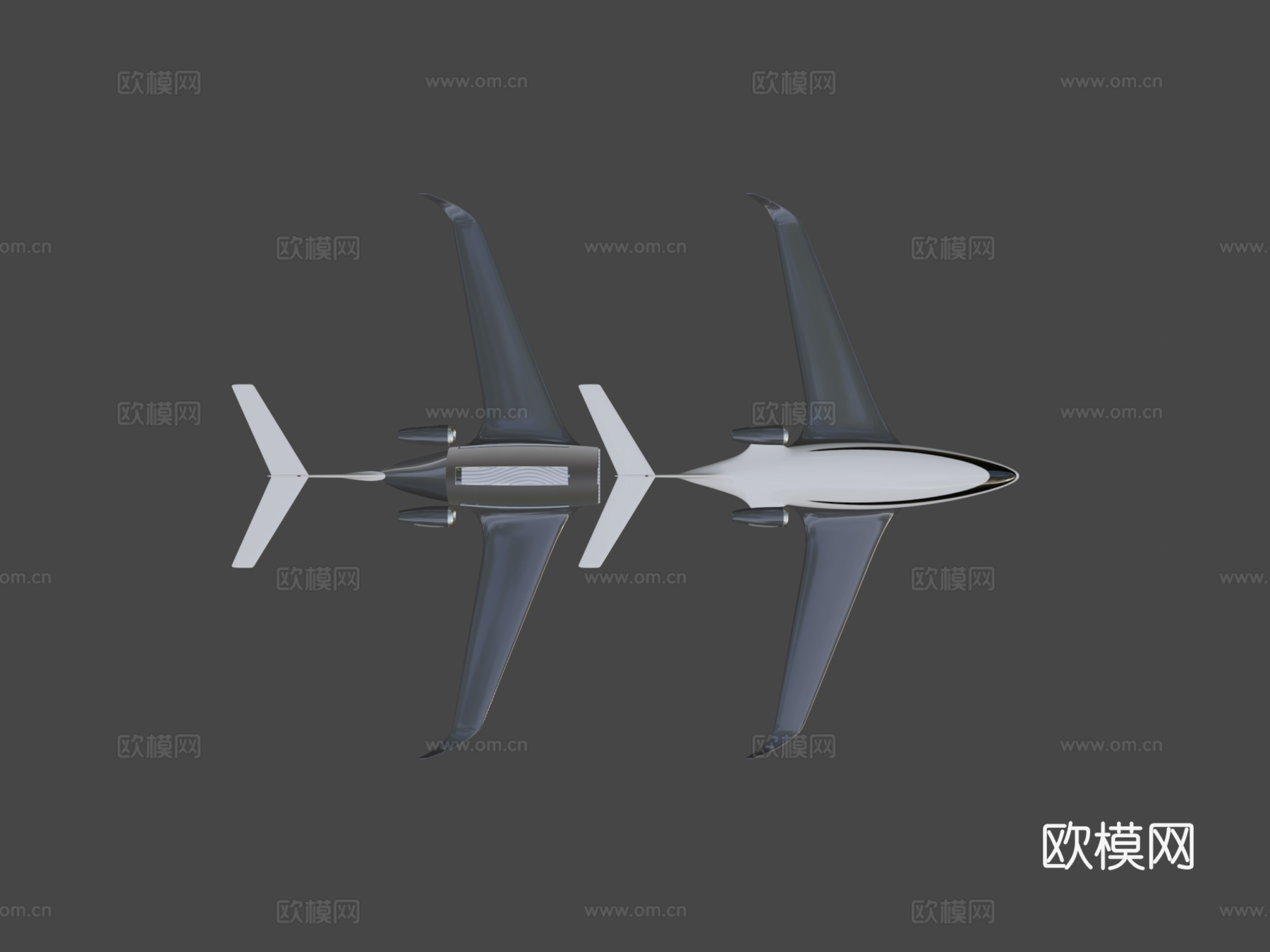 私人飞机内3d模型