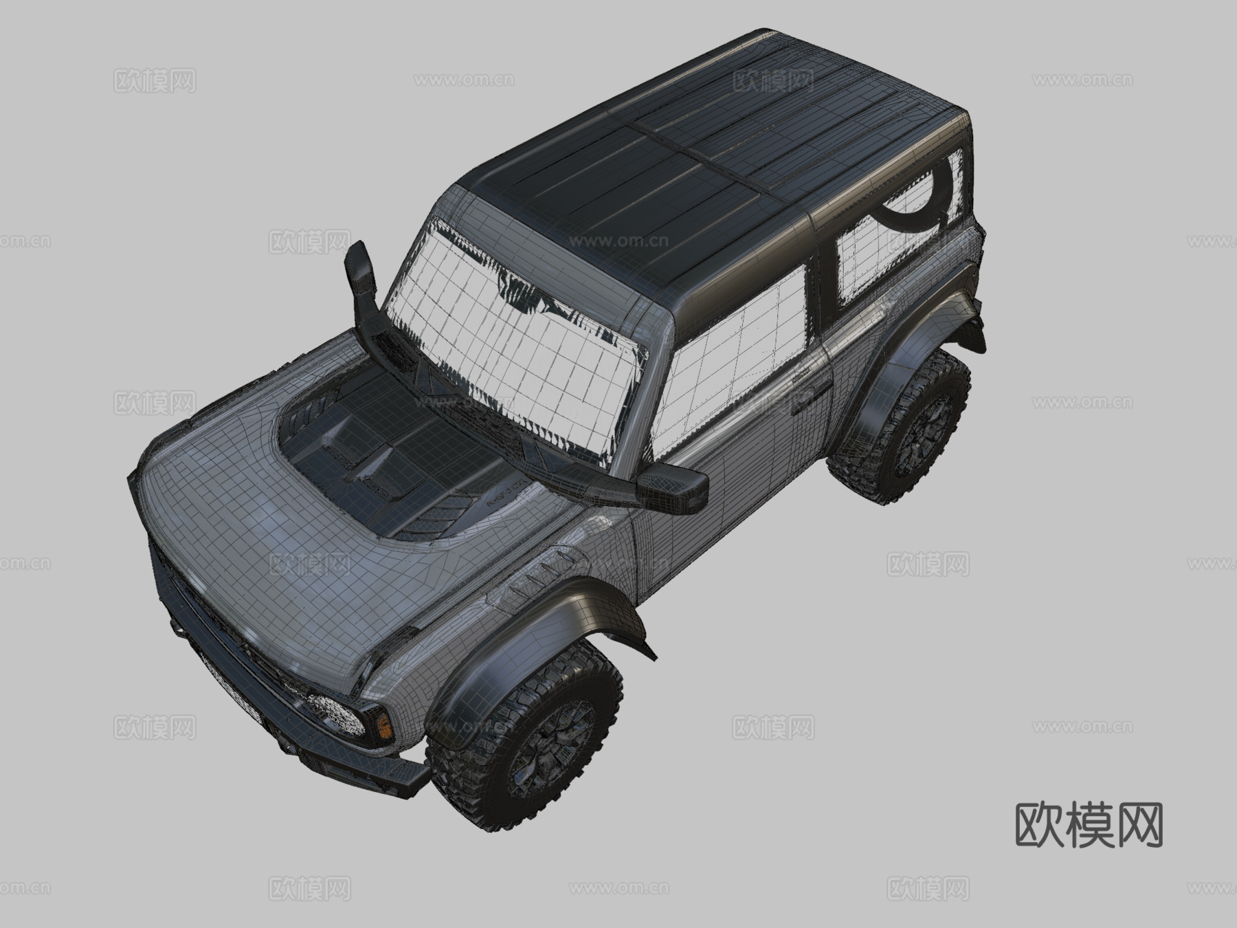 福特汽车 越野车3d模型下载（渲染图2）