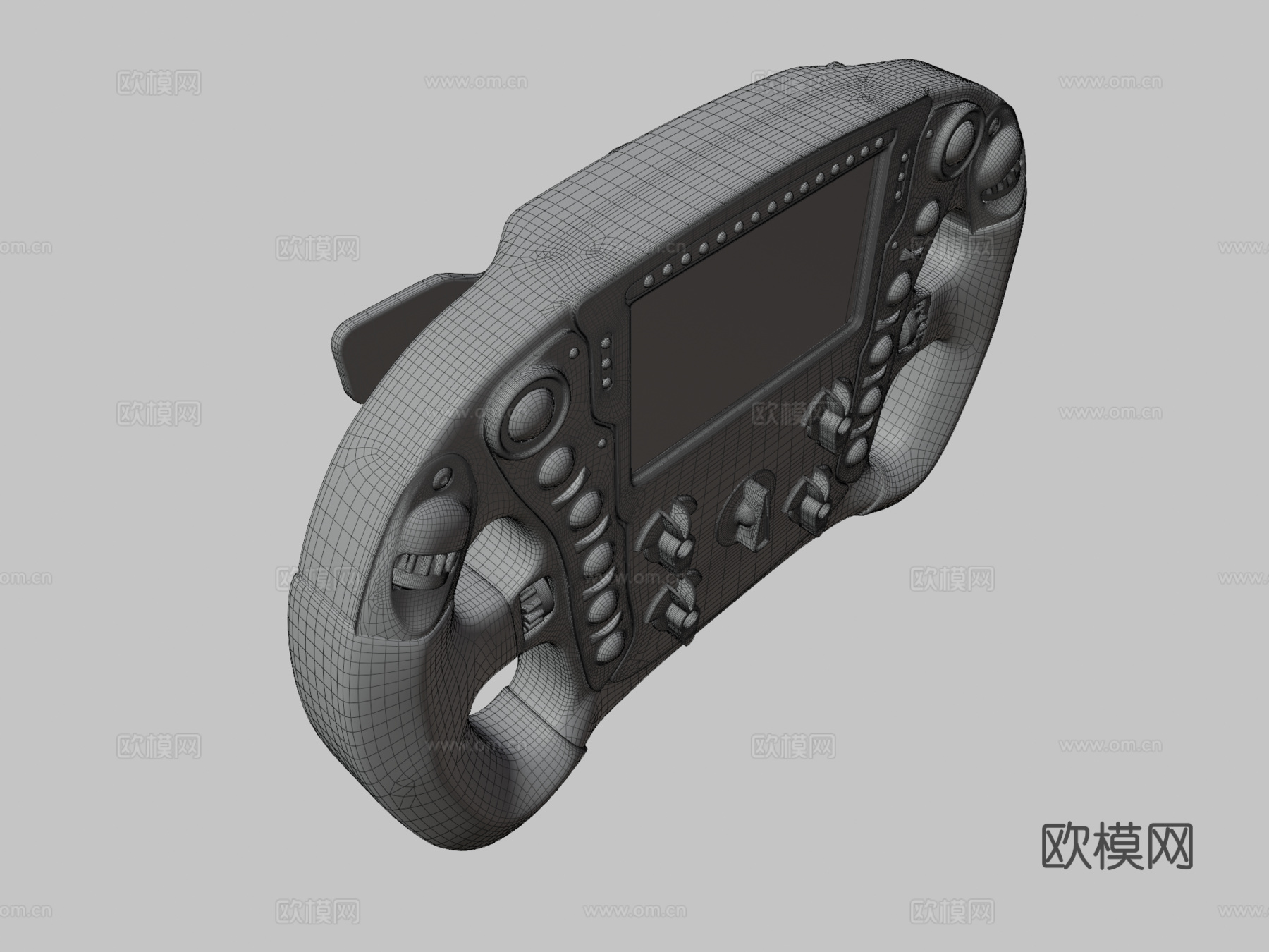 游戏机方向盘3d模型