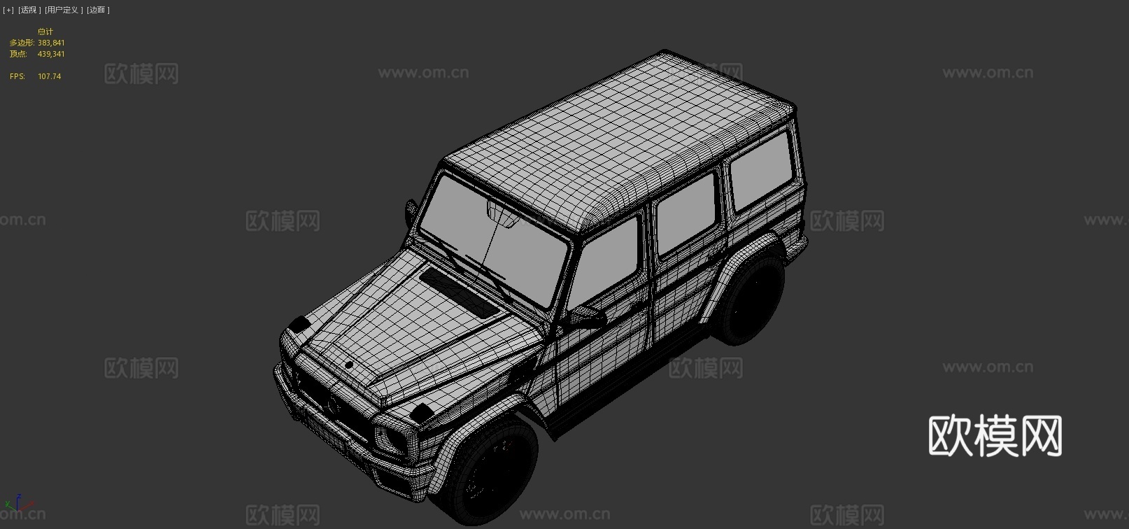 奔驰吉普车3d模型