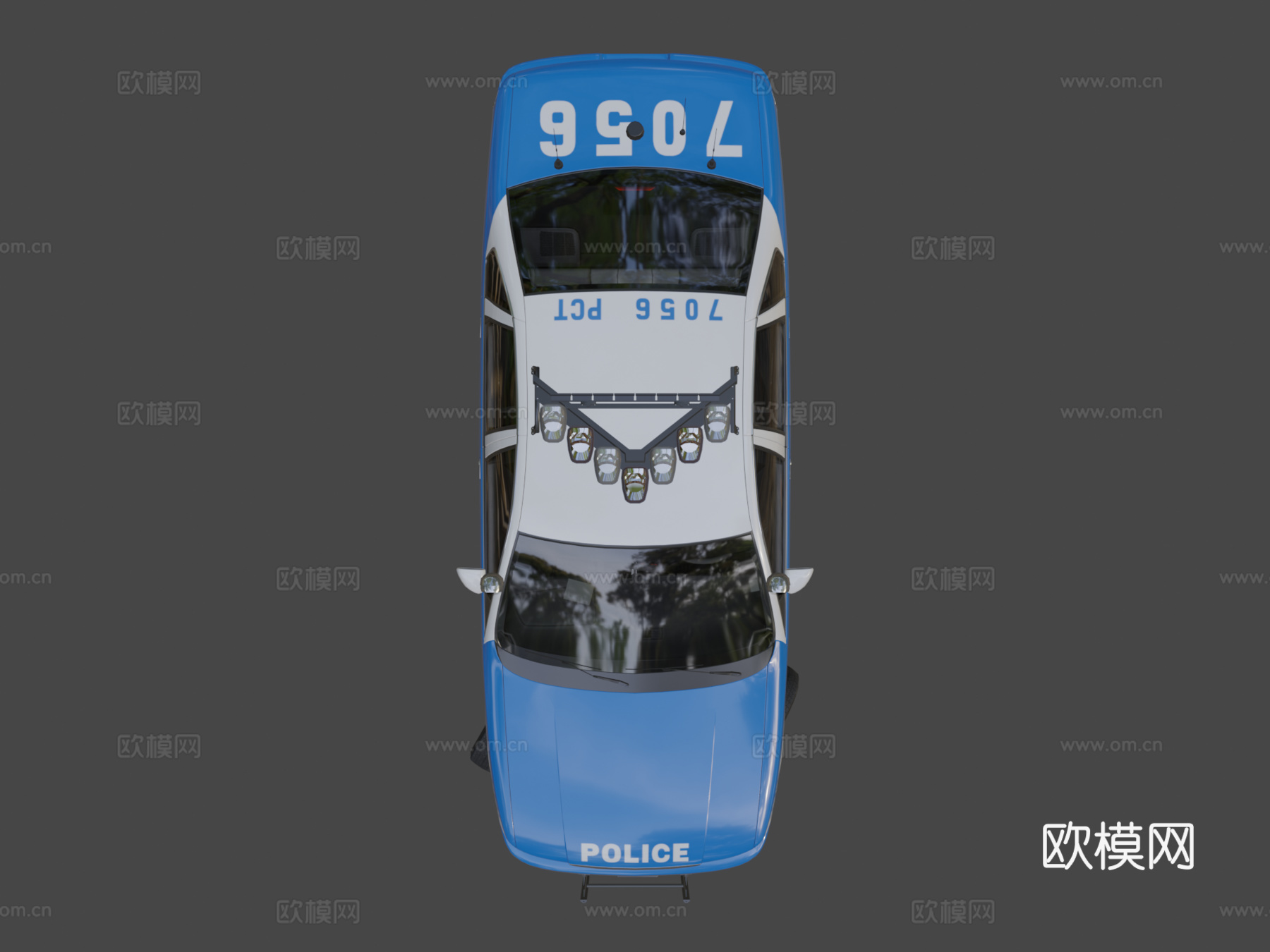 通用警车3d模型