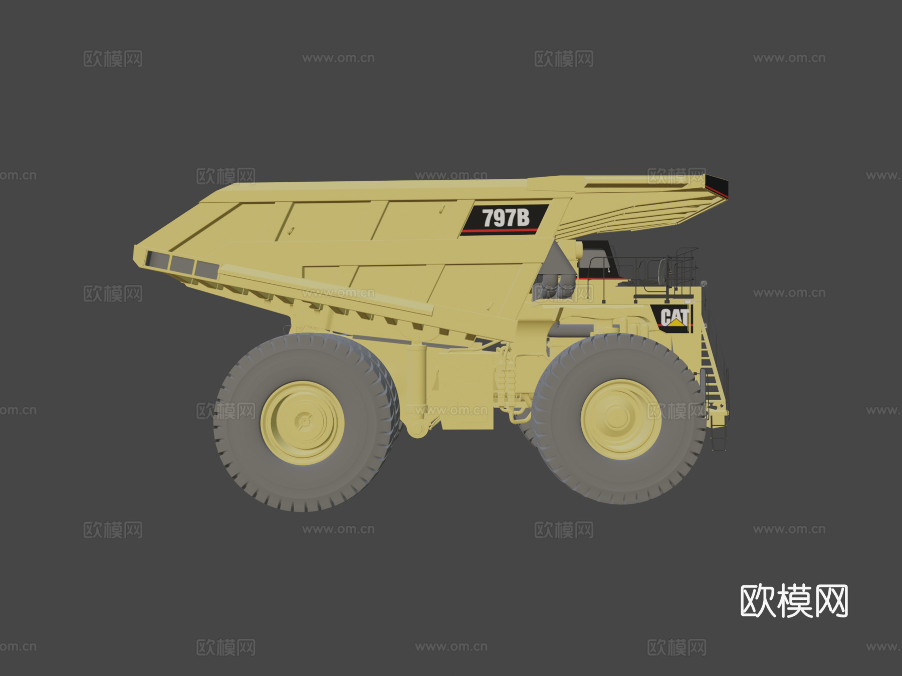 自卸卡车3d模型