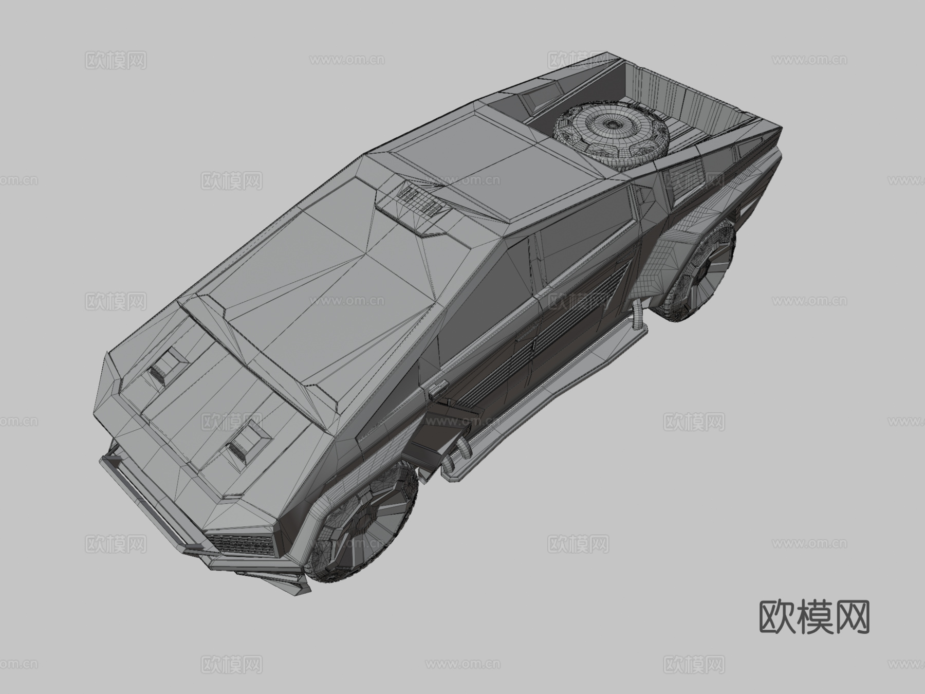 赛博卡车3d模型