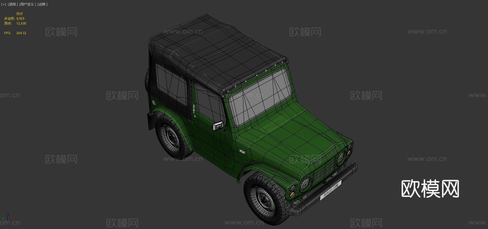 铃木吉姆尼汽车 吉普车3d模型