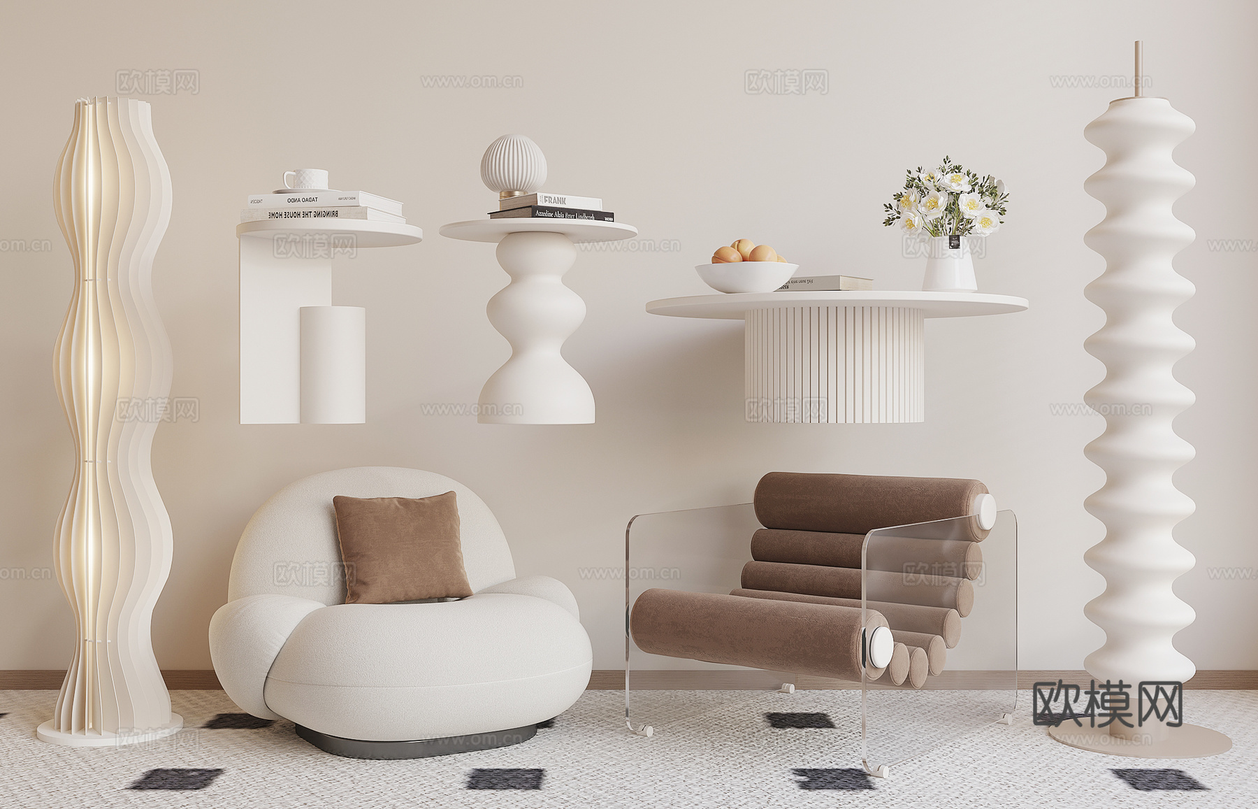 单人沙发 休闲沙发3d模型下载