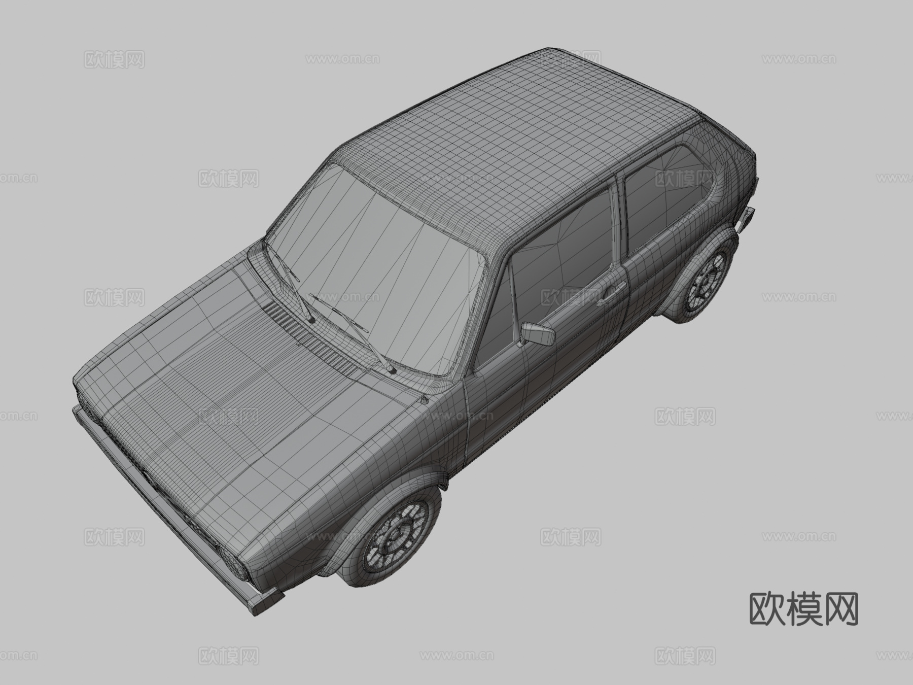 老式汽车3d模型