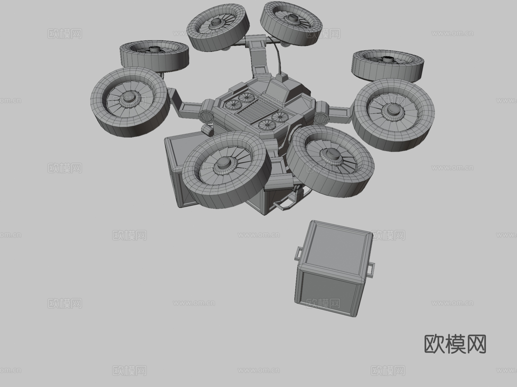 货运无人机3d模型