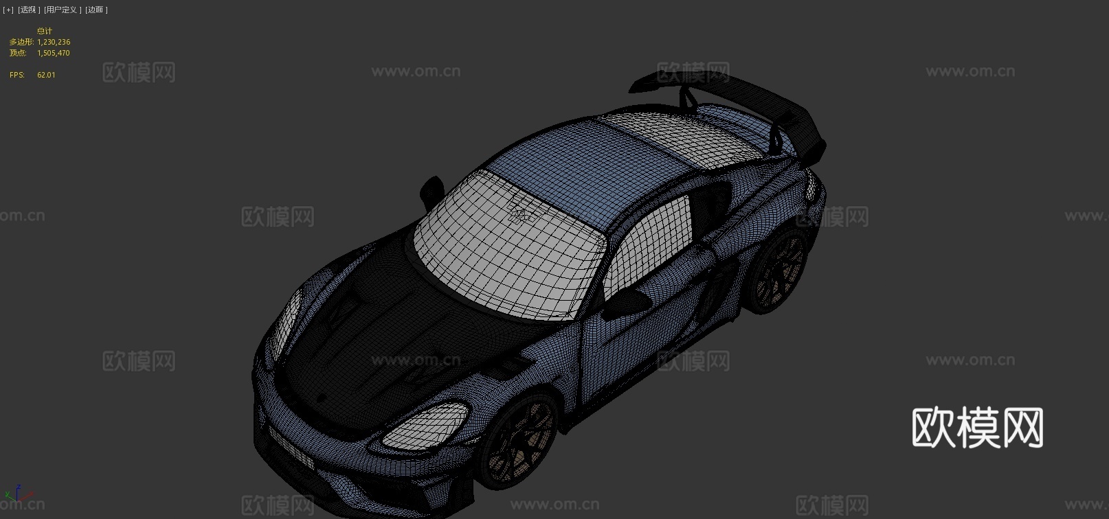 保时捷跑车3d模型