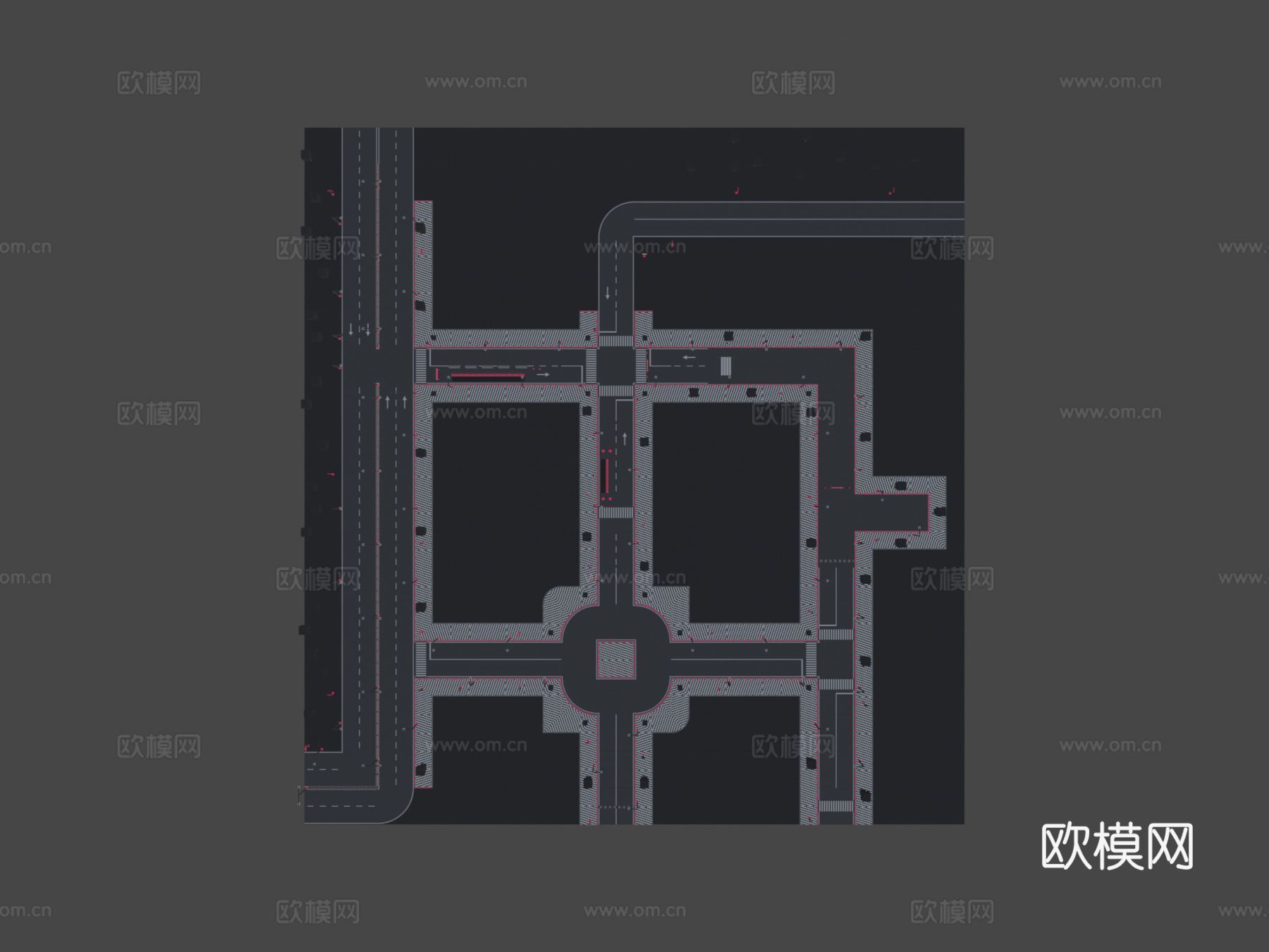 道路 标志3d模型