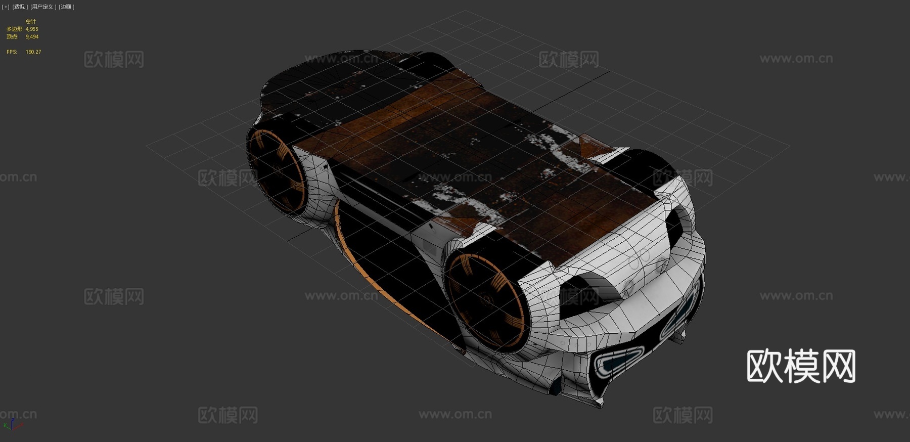 科幻汽车3d模型