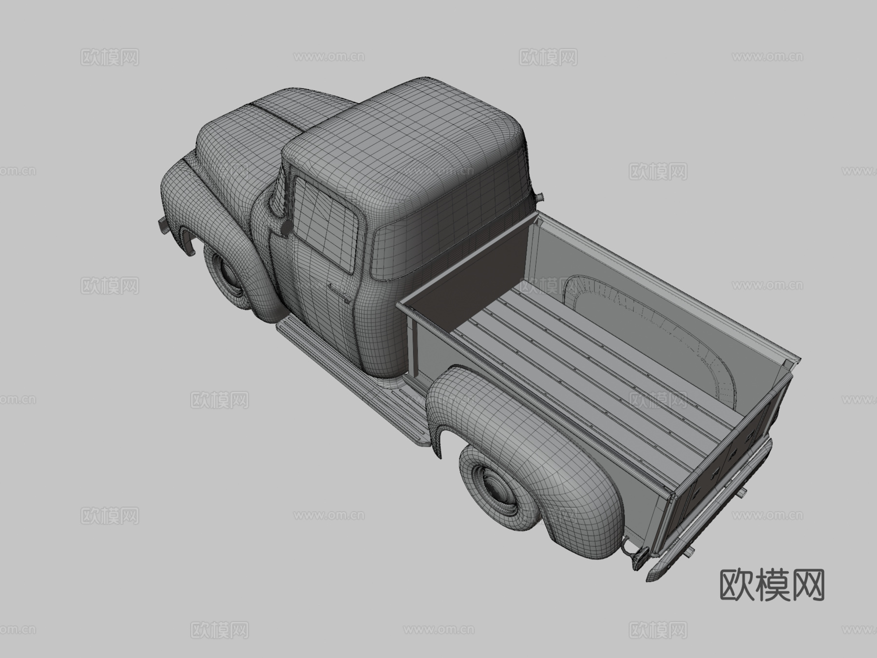 皮卡车 货运车3d模型