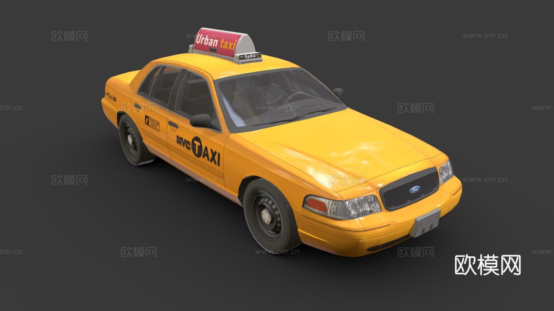 出租车3d模型