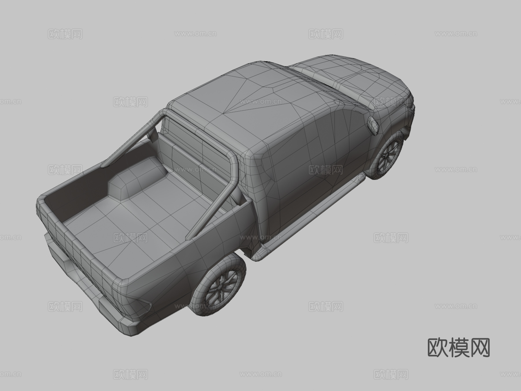 双驾驶脏车3d模型