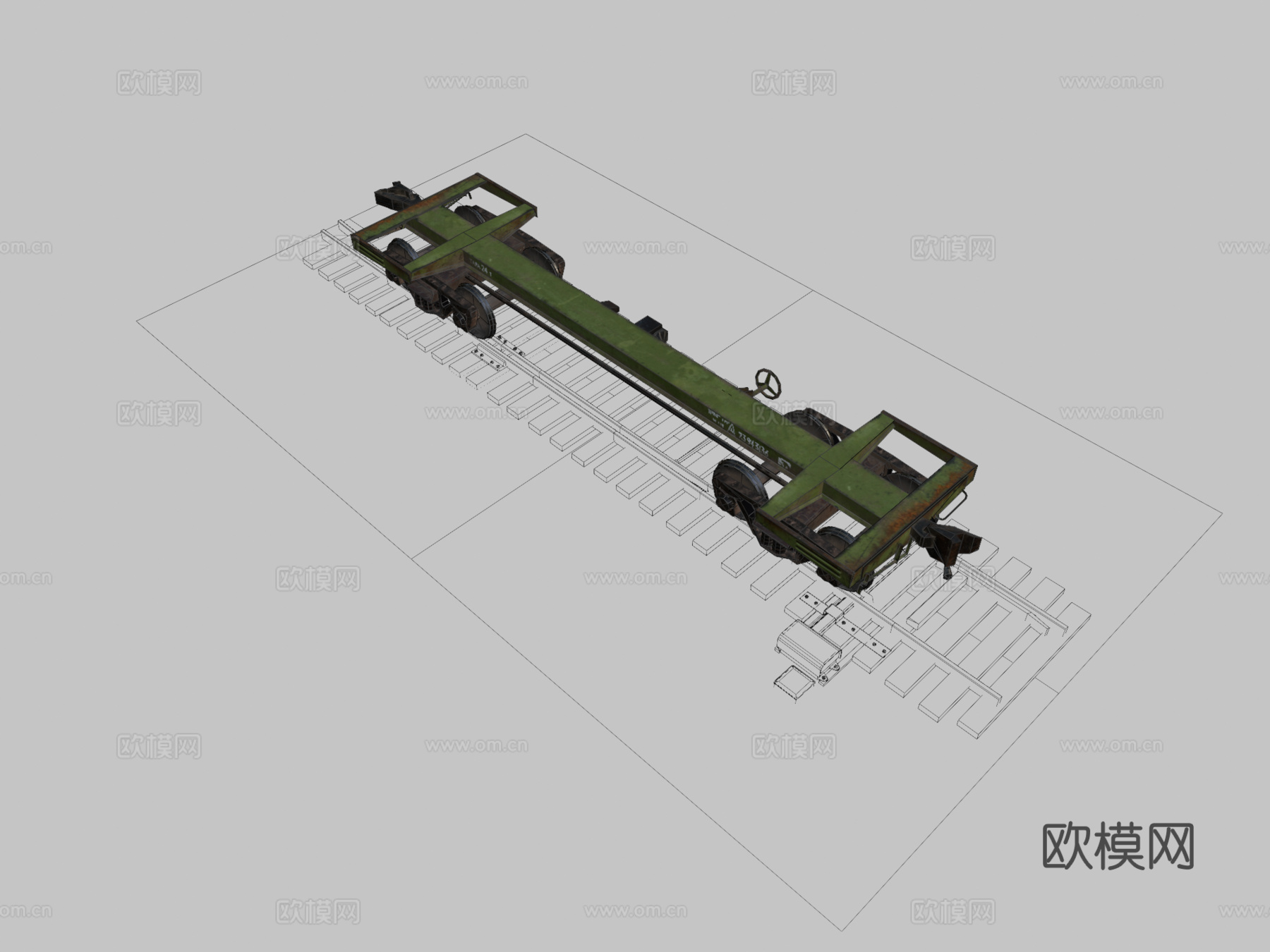 铁路铁轨3d模型