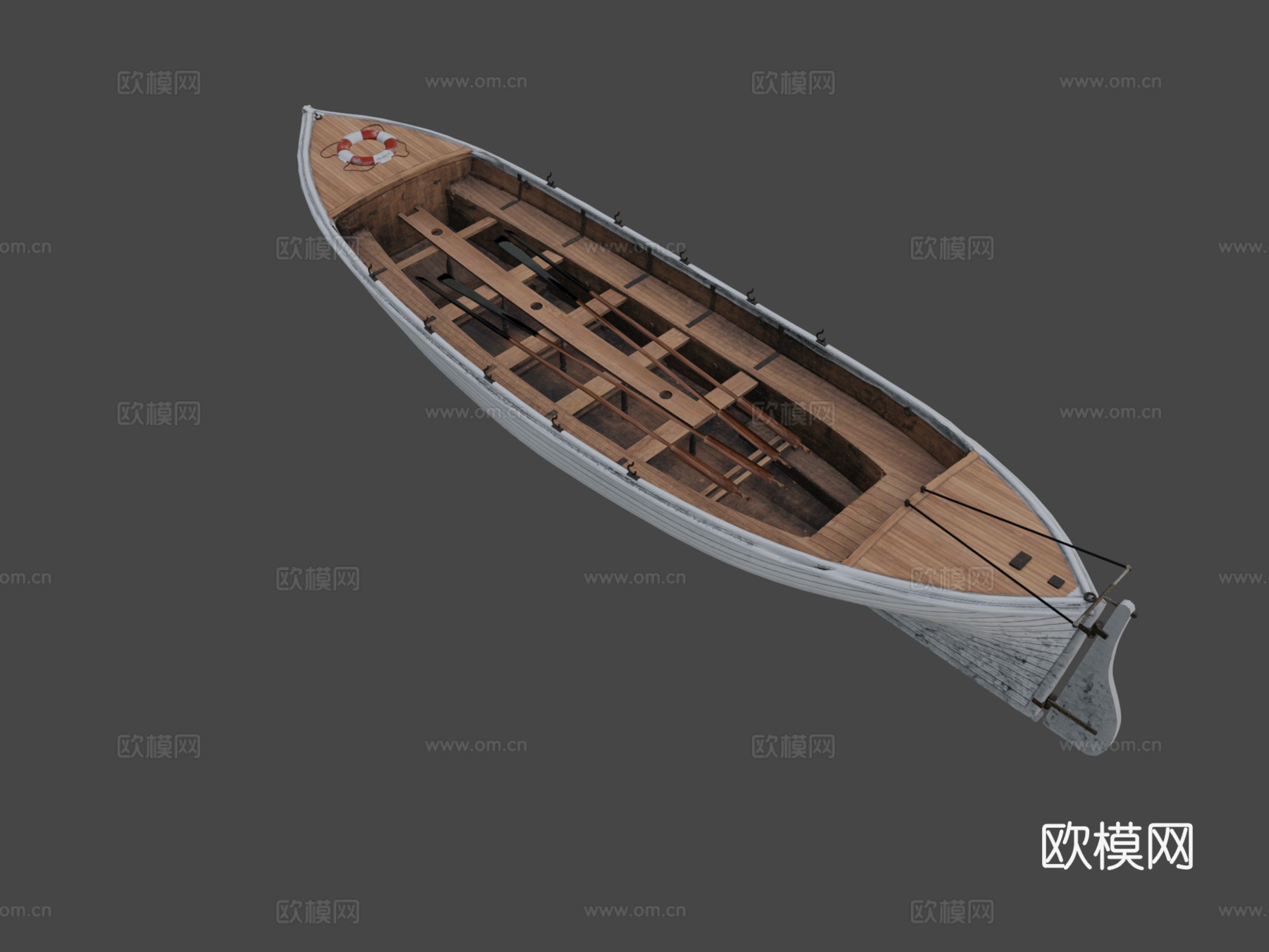 船只 救援船3d模型