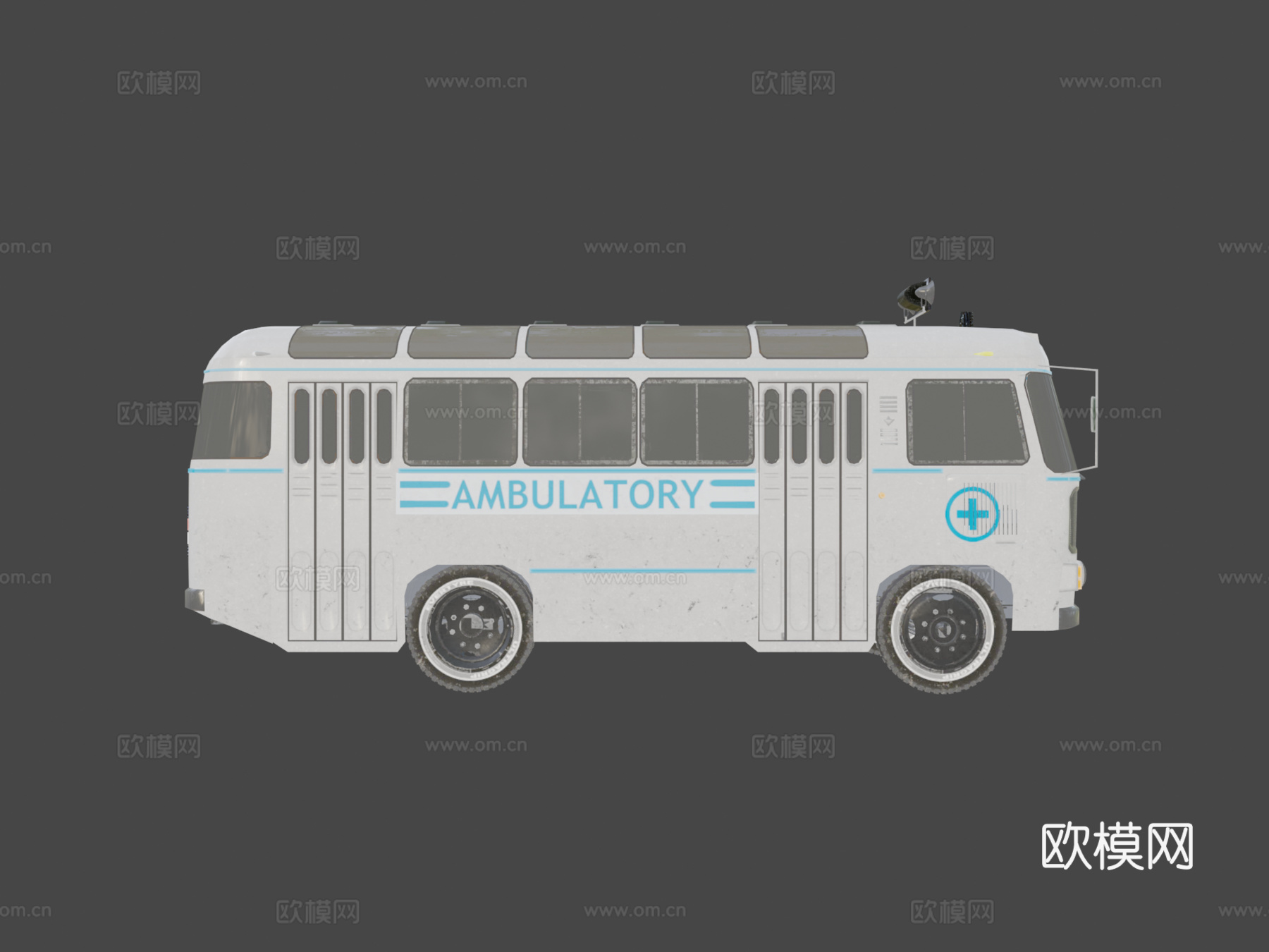 医疗救护车3d模型