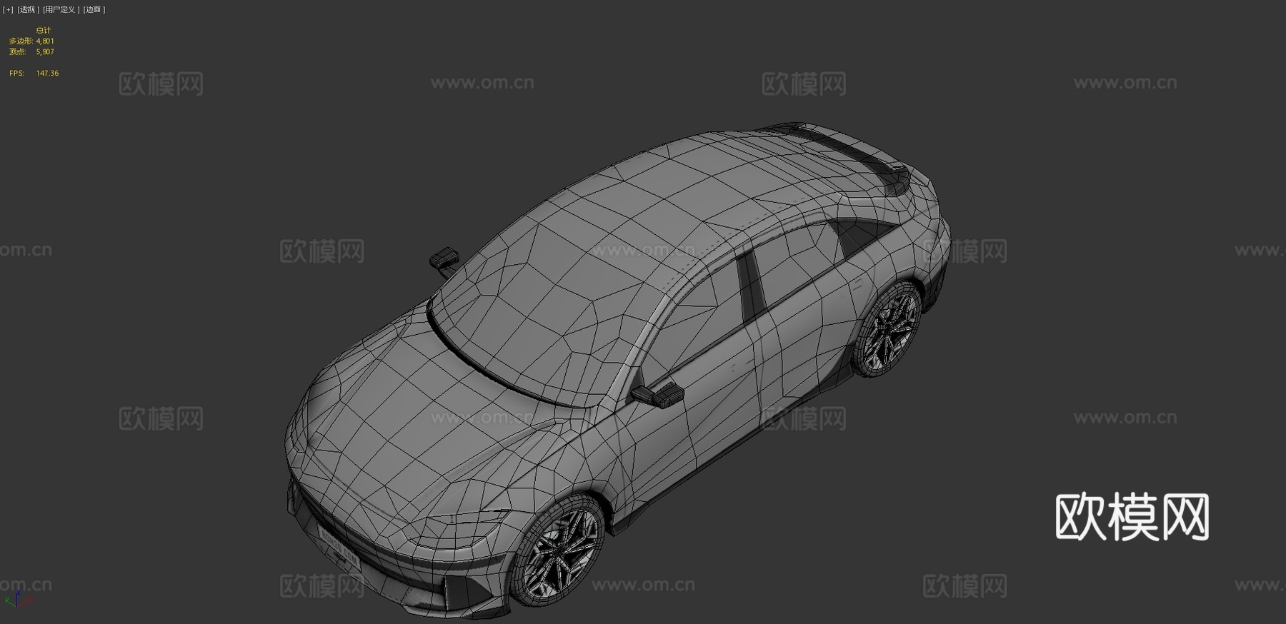 现代汽车3d模型