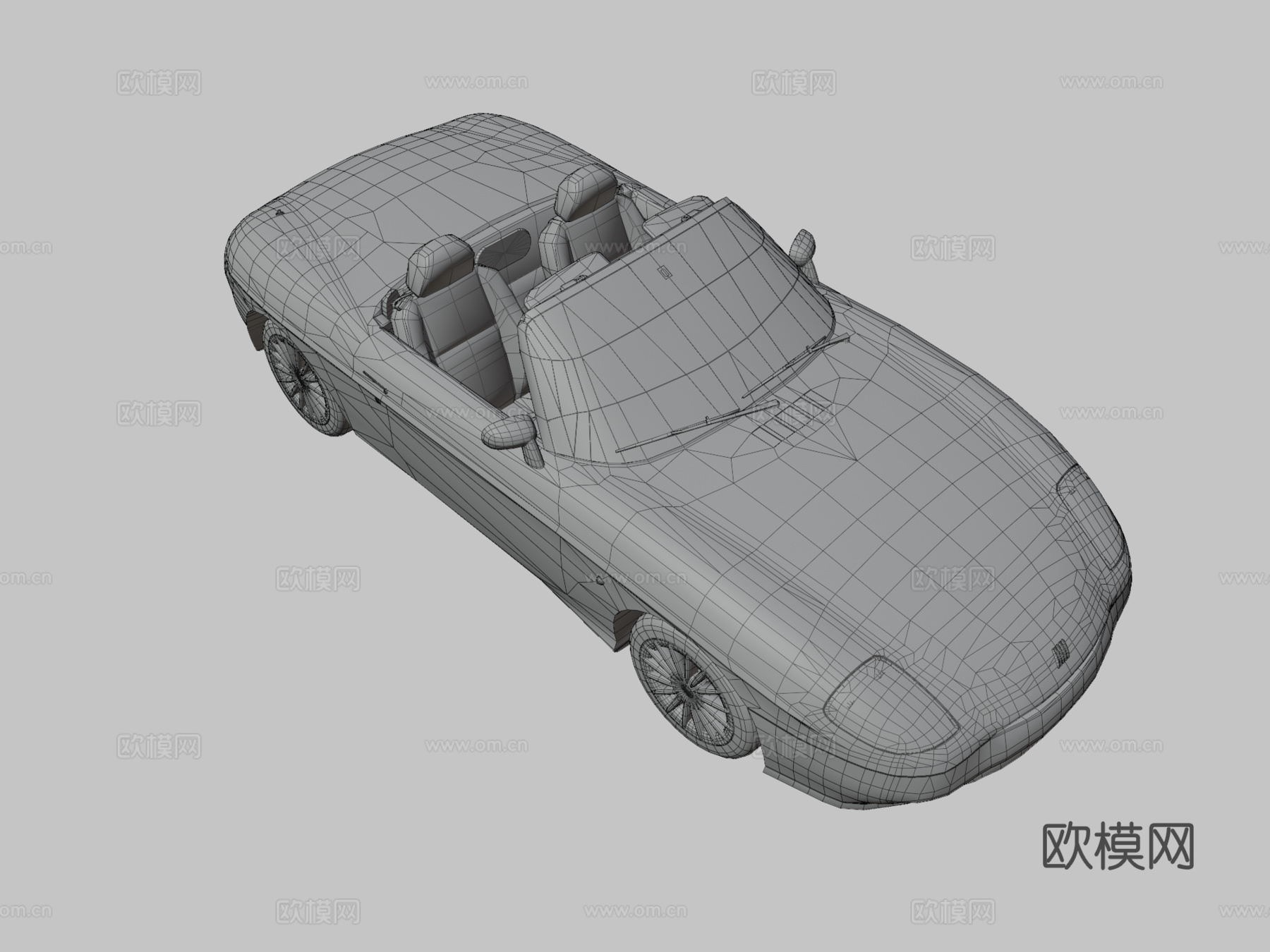 汽车 跑车 敞篷车3d模型