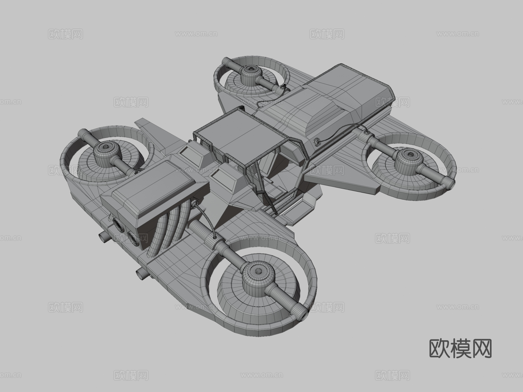 科幻车 未来车3d模型