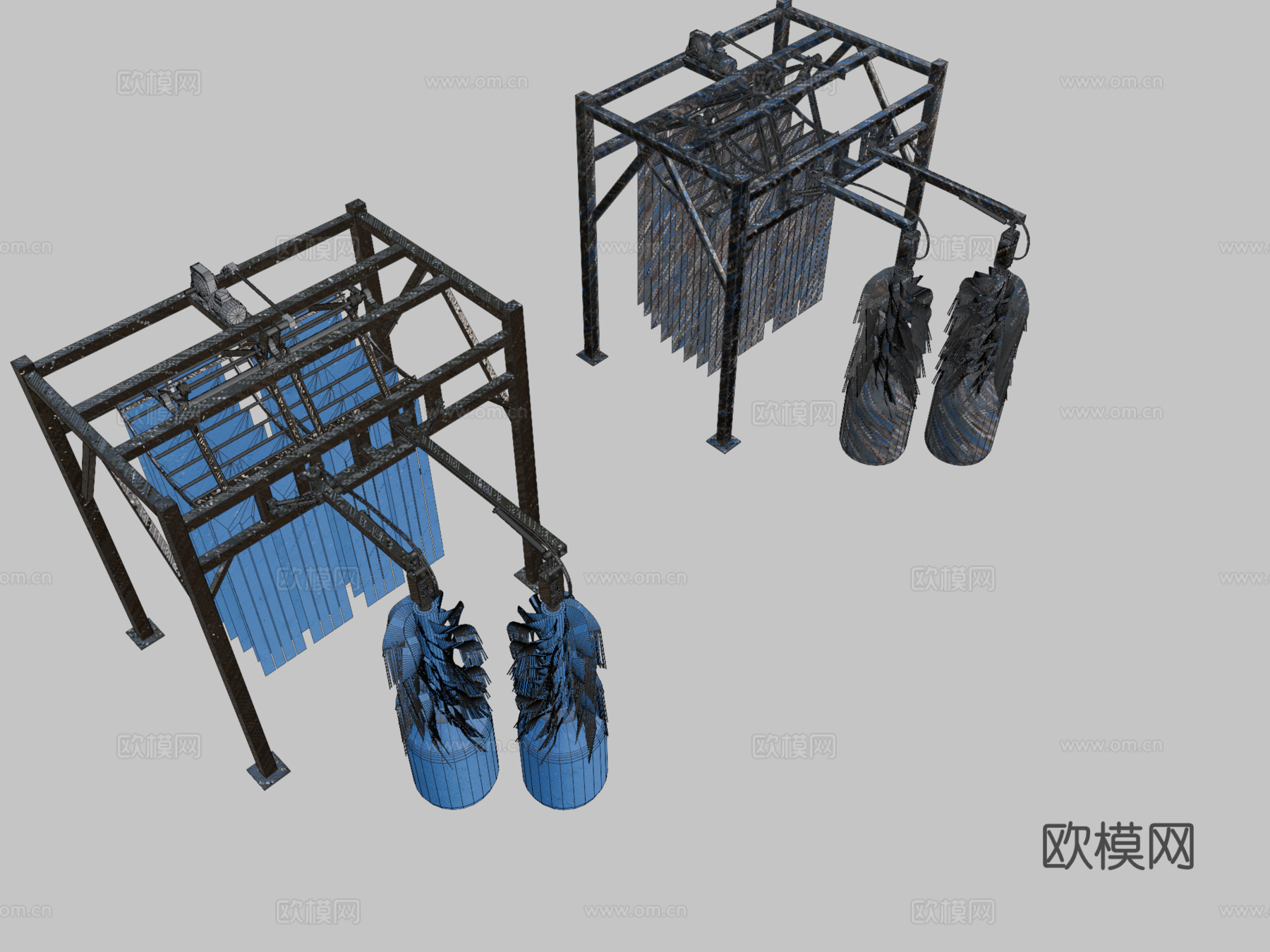 工业设备 洗车器3d模型