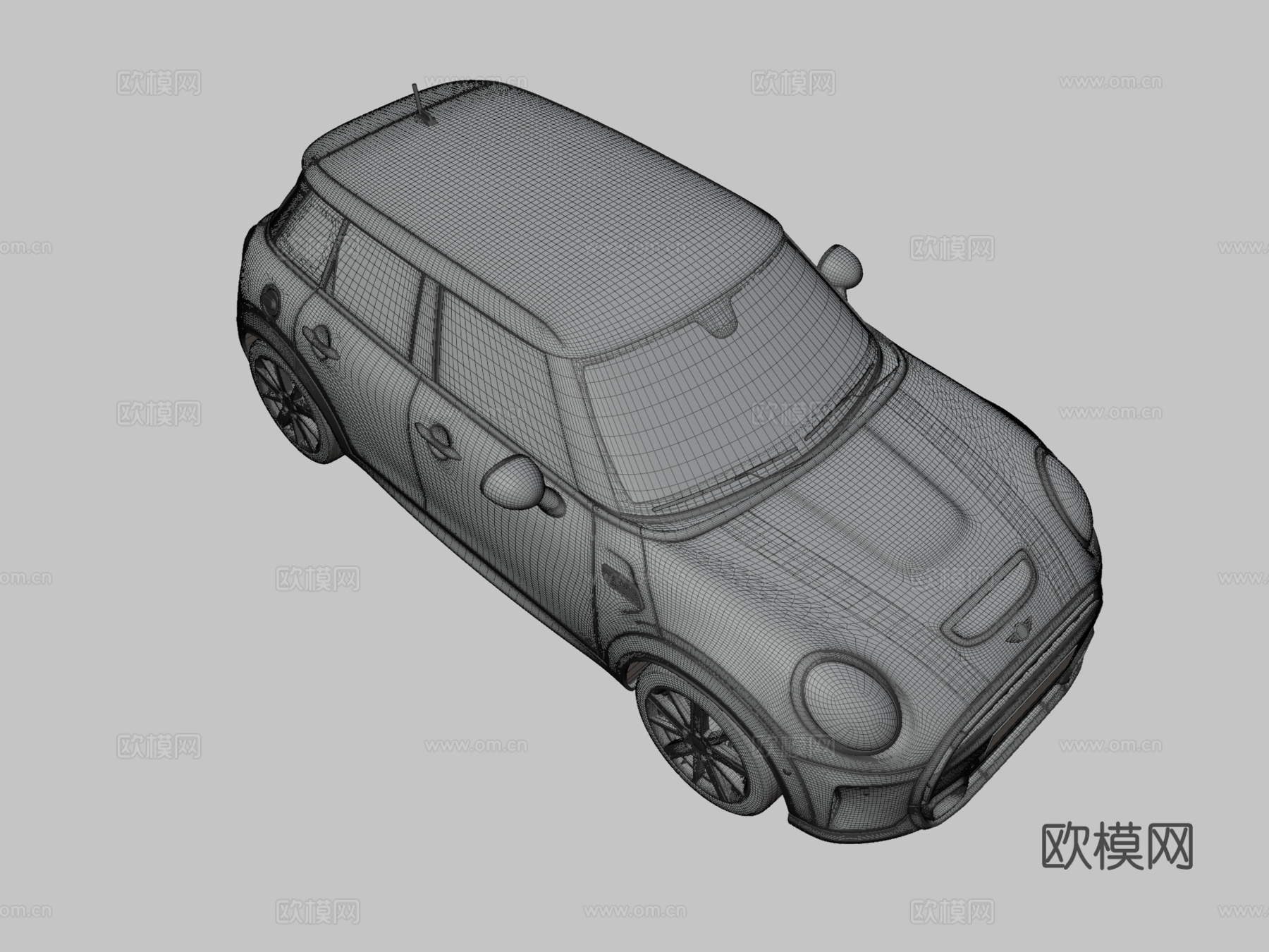 迷你库珀汽车 轿车3d模型